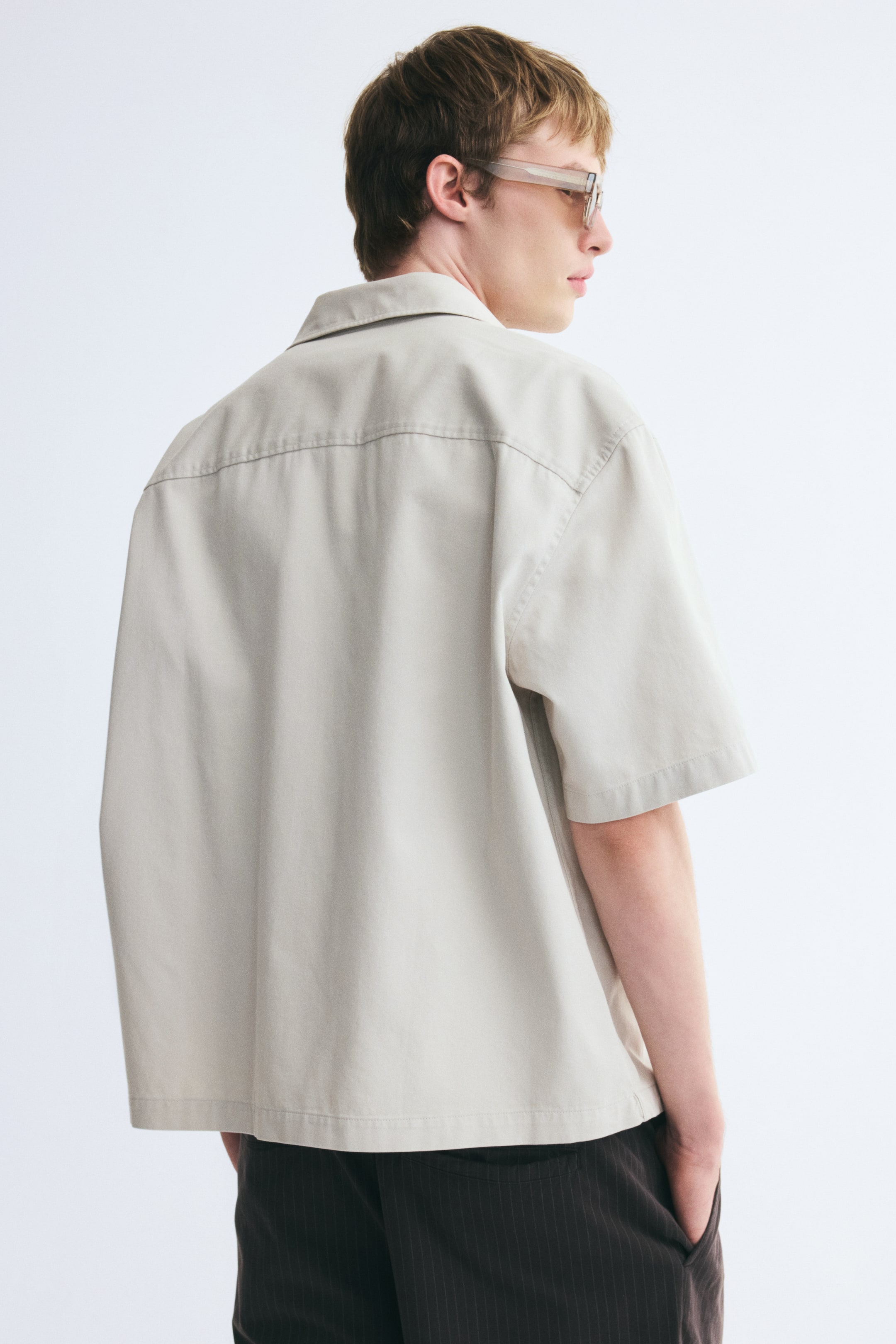 Relaxed-Fit Short-Sleeved Appliquéd Shirt