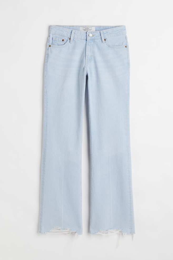 90s Flare Low Jeans - Pale denim blue/Denim blue/Floral - 1
