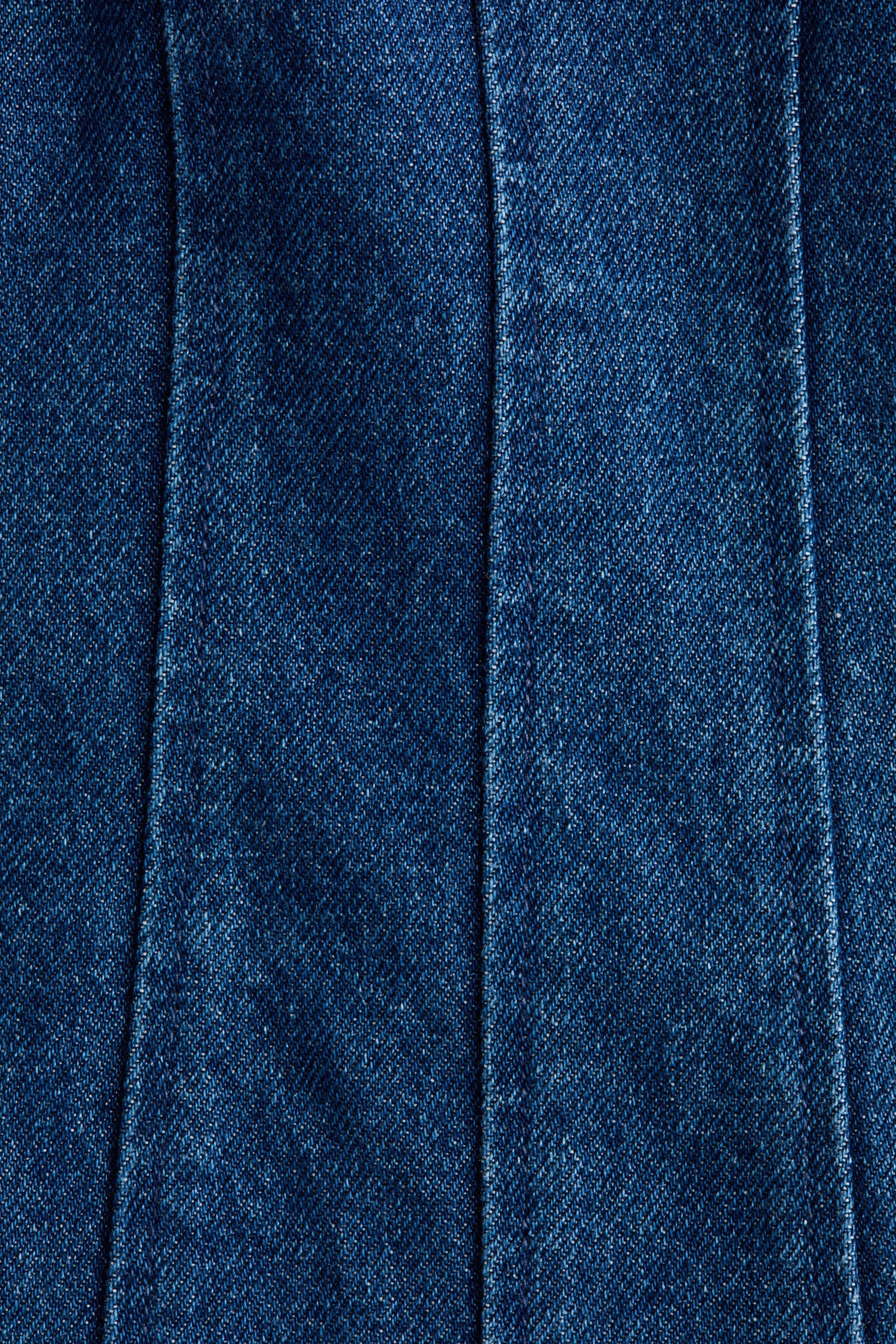 Flared-skirt denim dress - Denim blue/Denim grey - 3