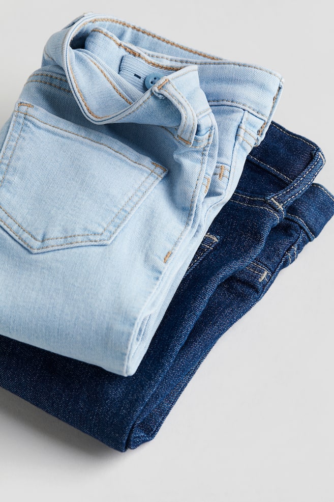 2-pack Skinny Fit Jeans - Lys denimblå/Denimblå/Denimblå/Sort - 2