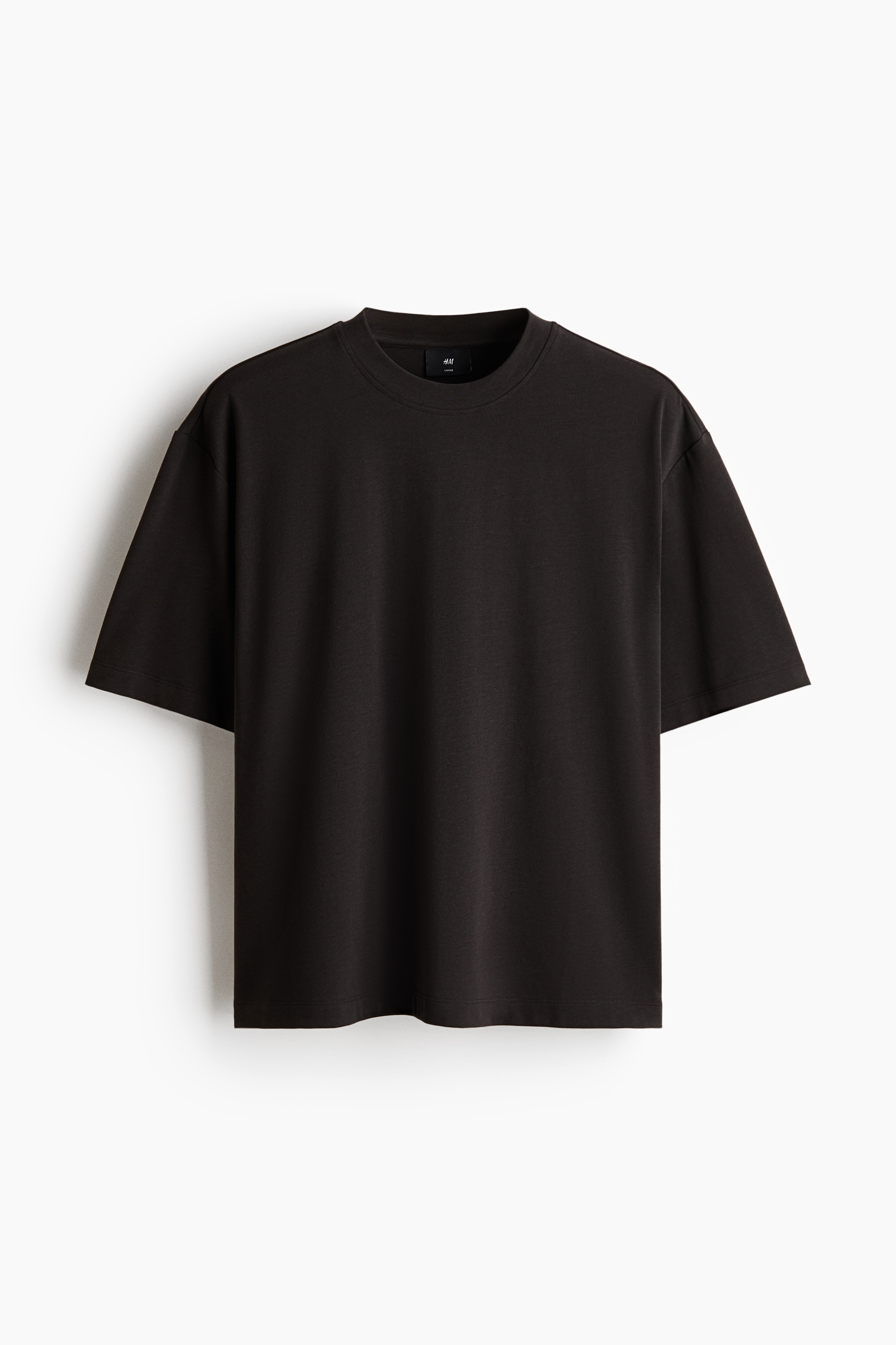 T-shirt carré ample - Noir/Bleu clair/Brun foncé/Blanc