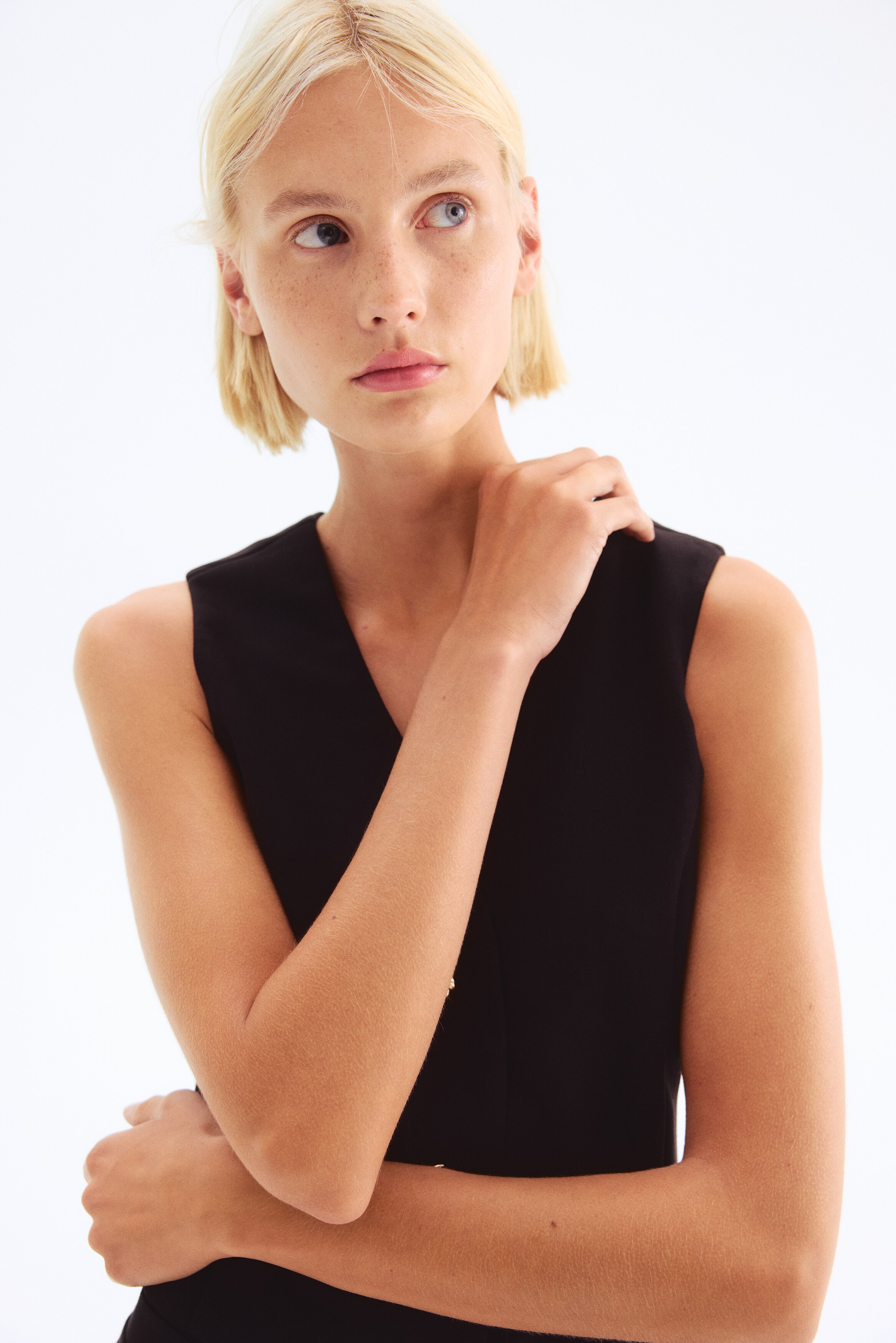 Button-front dress