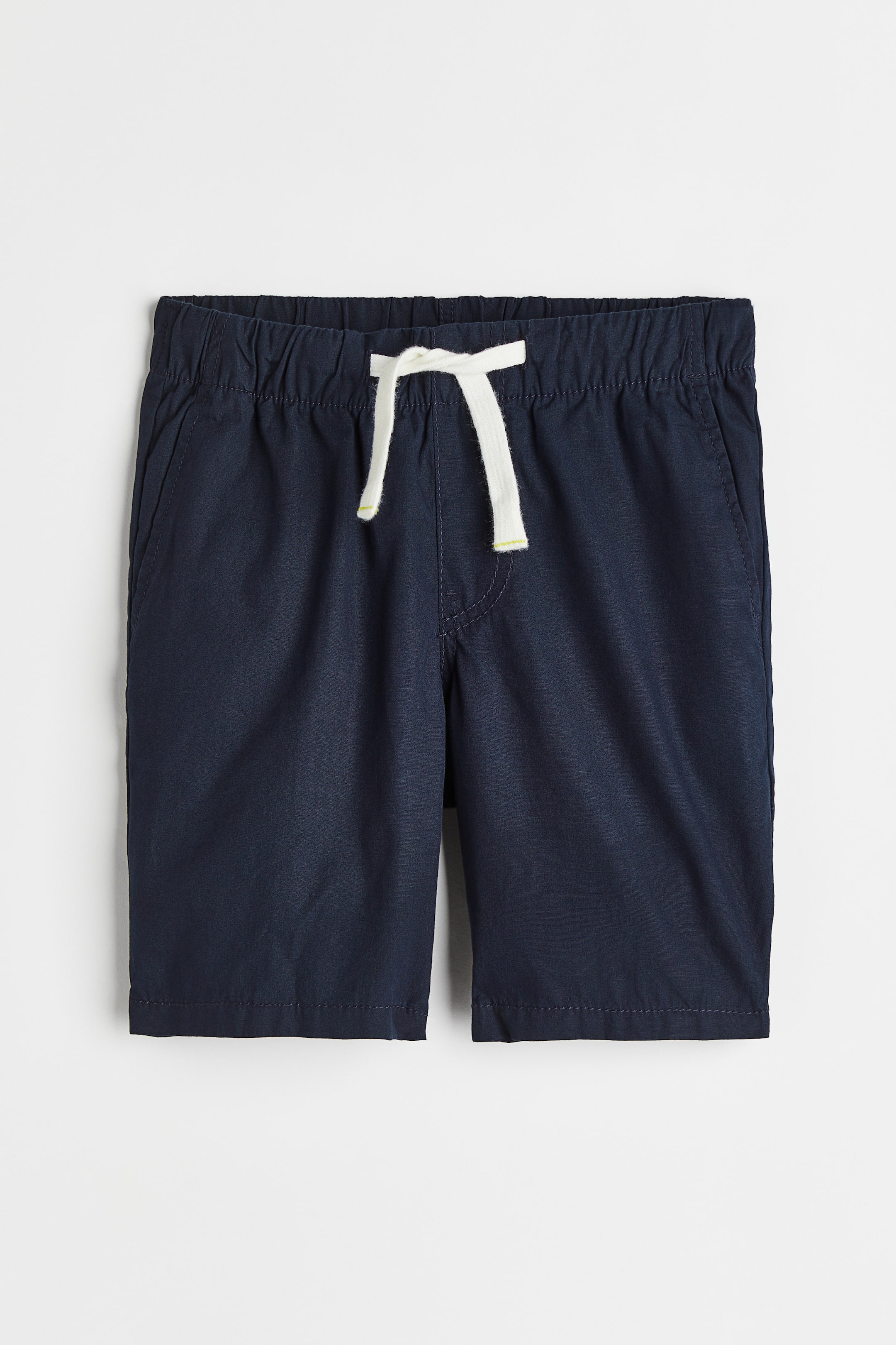 View larger image: Cotton poplin shorts - Navy blue - Kids | H&M IN 1
