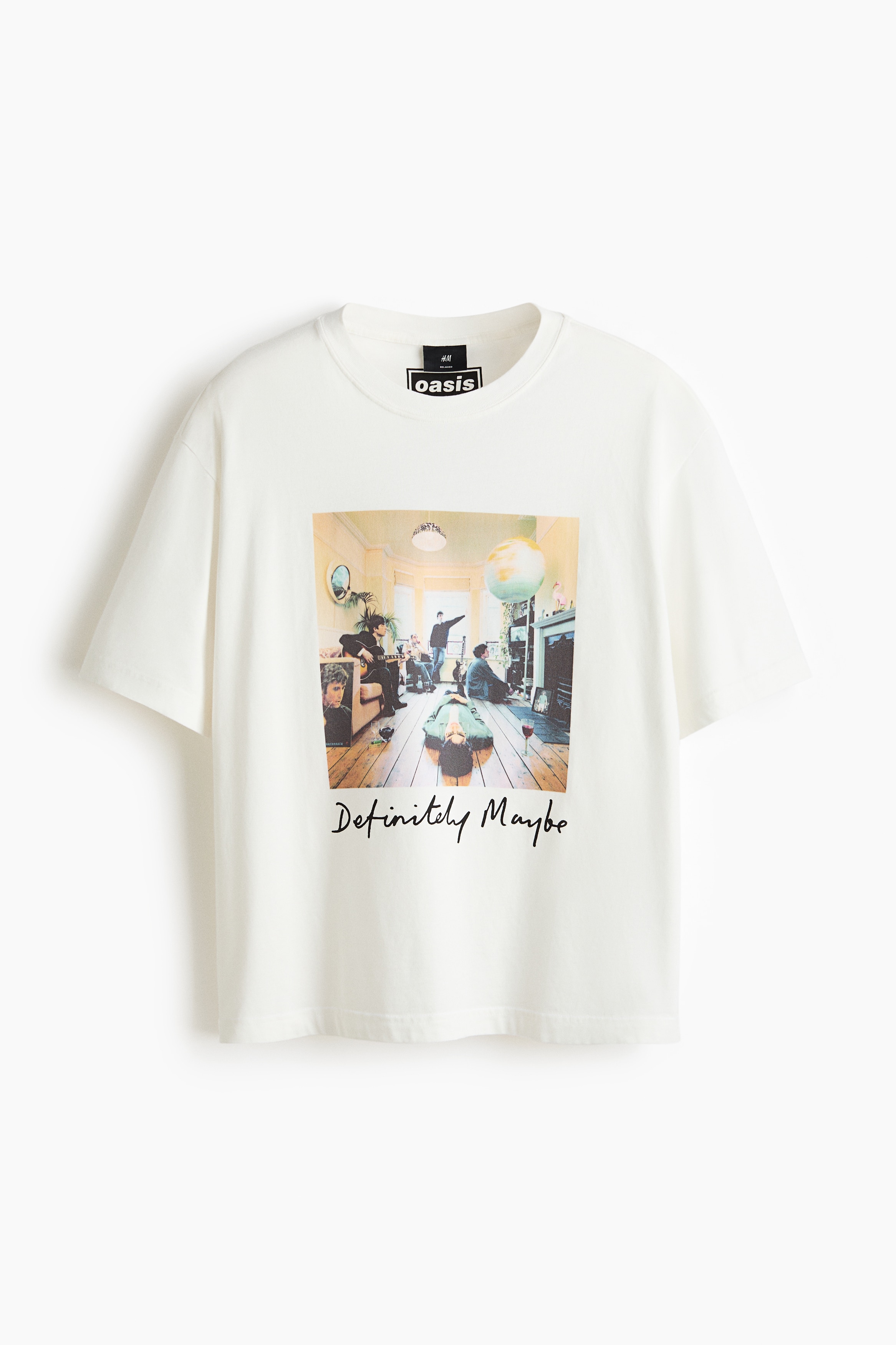 Bedrucktes T-Shirt in Relaxed Fit - Cremefarben/Oasis/Cremefarben/Oasis/Graumeliert/Oasis