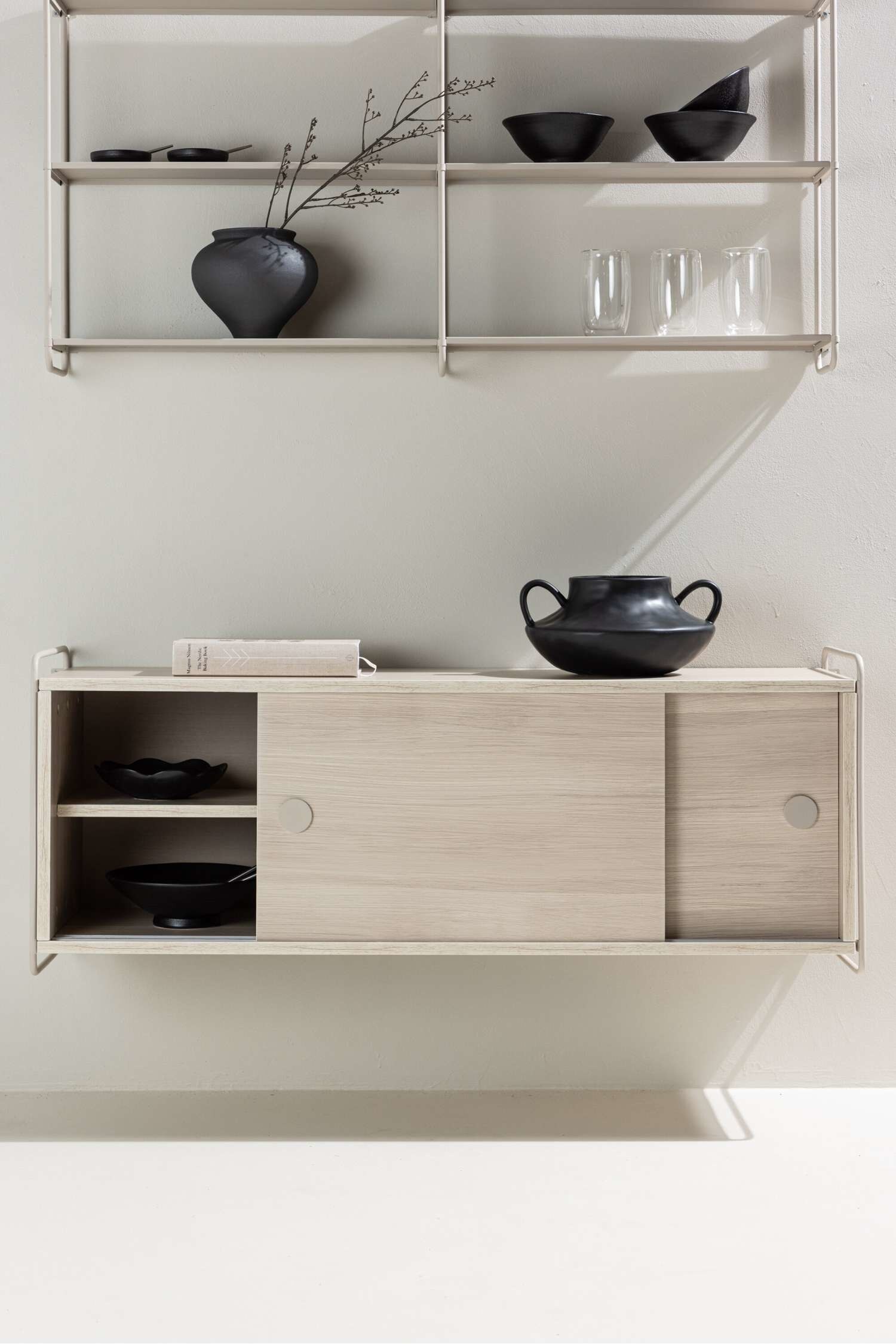 Paris Skab - Mdf, Hvidvask/Mdf, Mocca