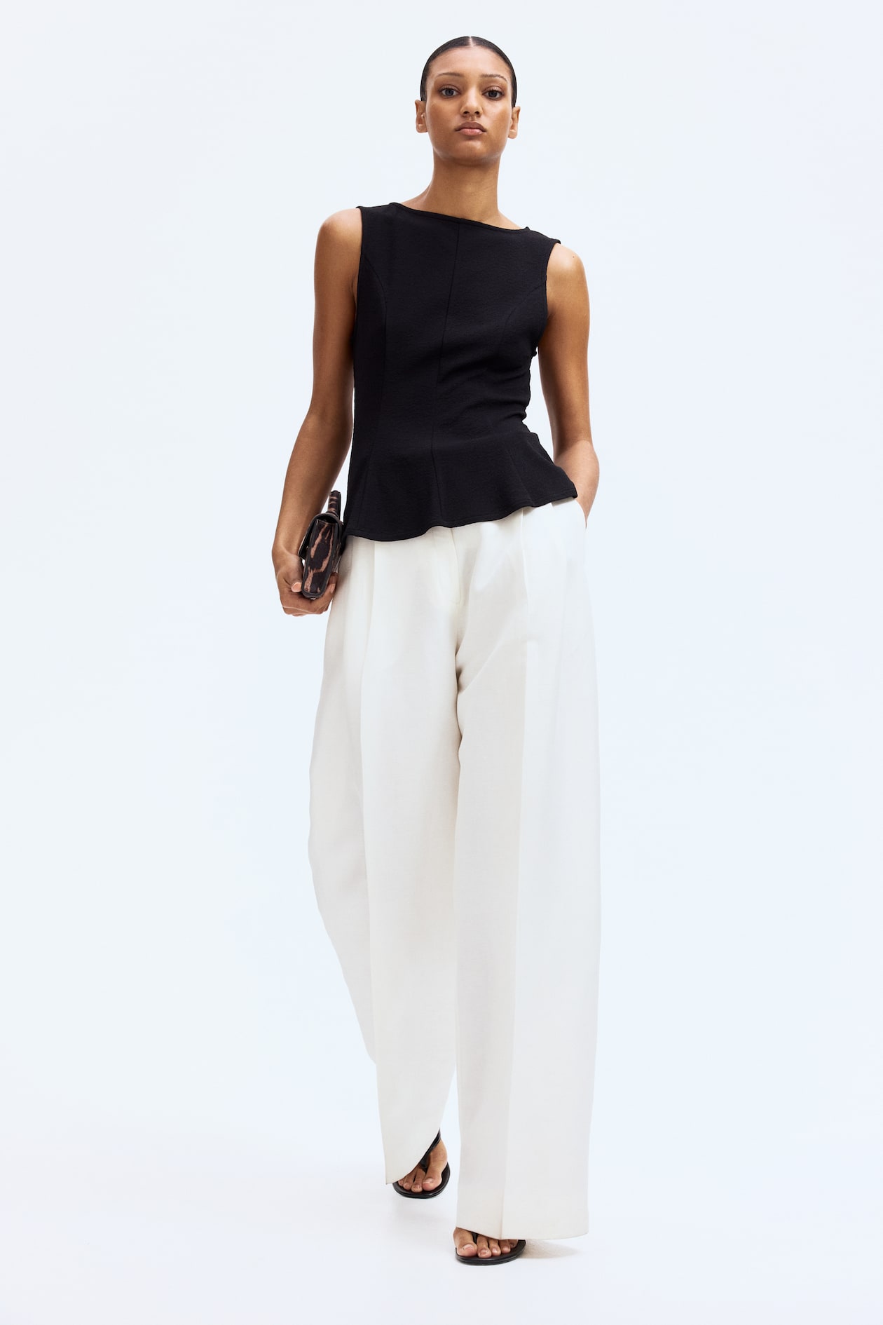 Sleeveless Peplum Top - image 2