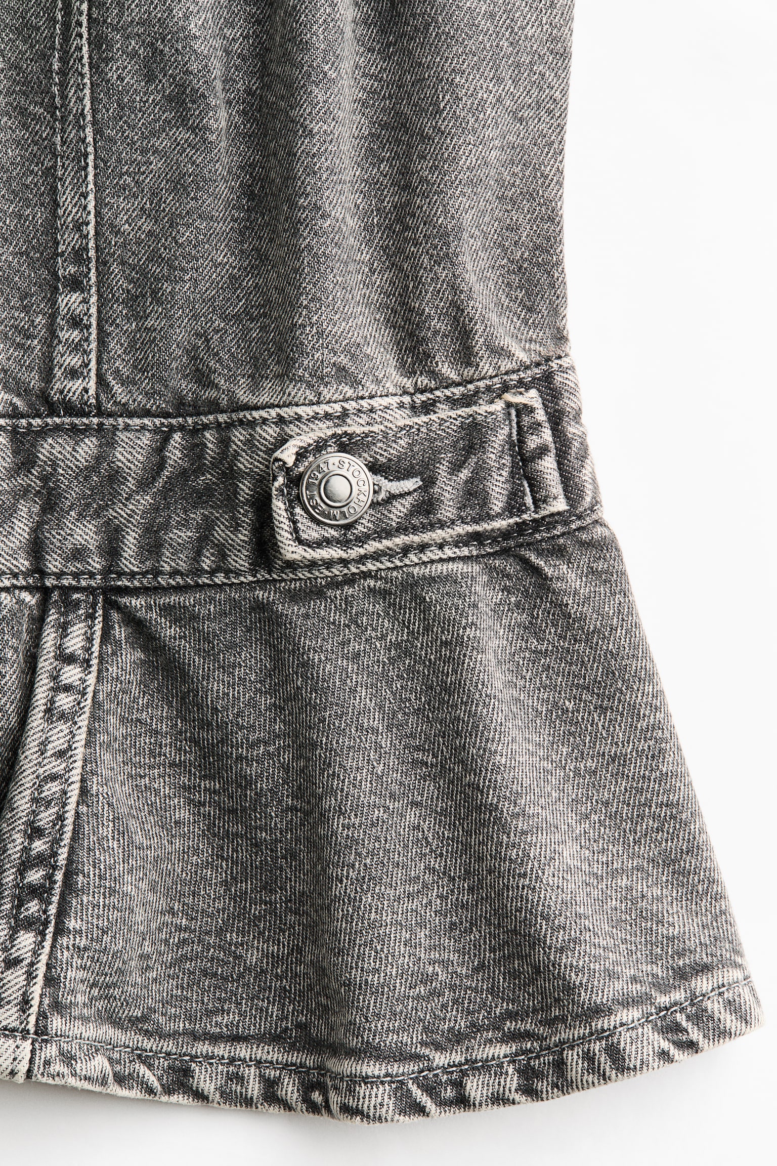 Женская рубашка H&M Denim Peplum, цвет: Джинсовый серый — фото 8
