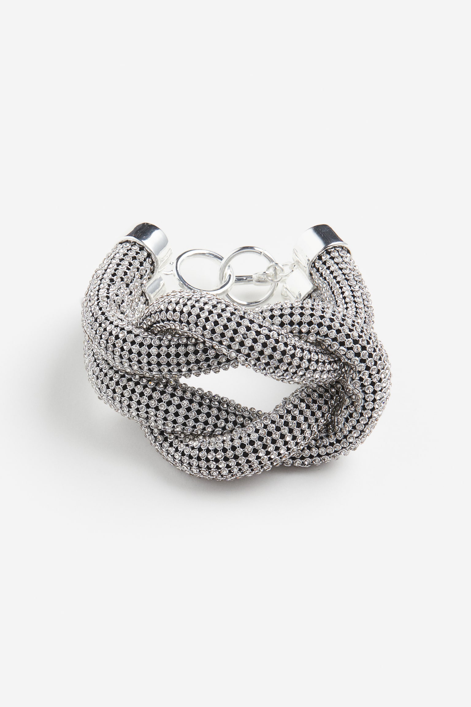 Chunky knot-detail bracelet - Silver-coloured - 1