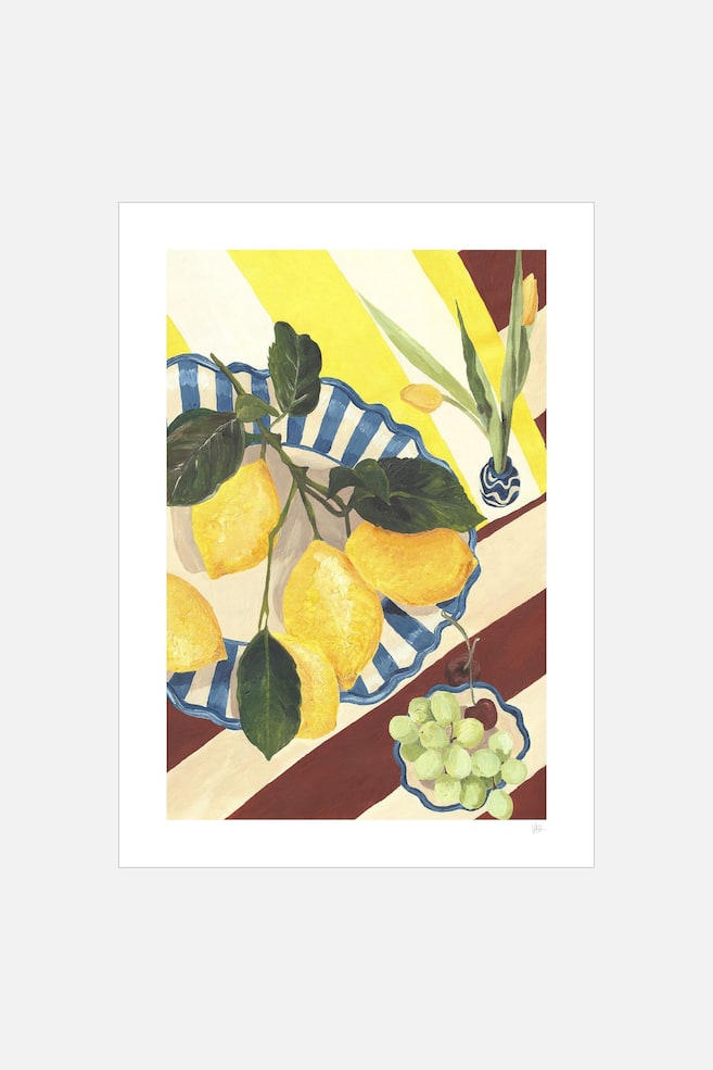Violets Print House - Lemons And Grapes - Multicolore - 1
