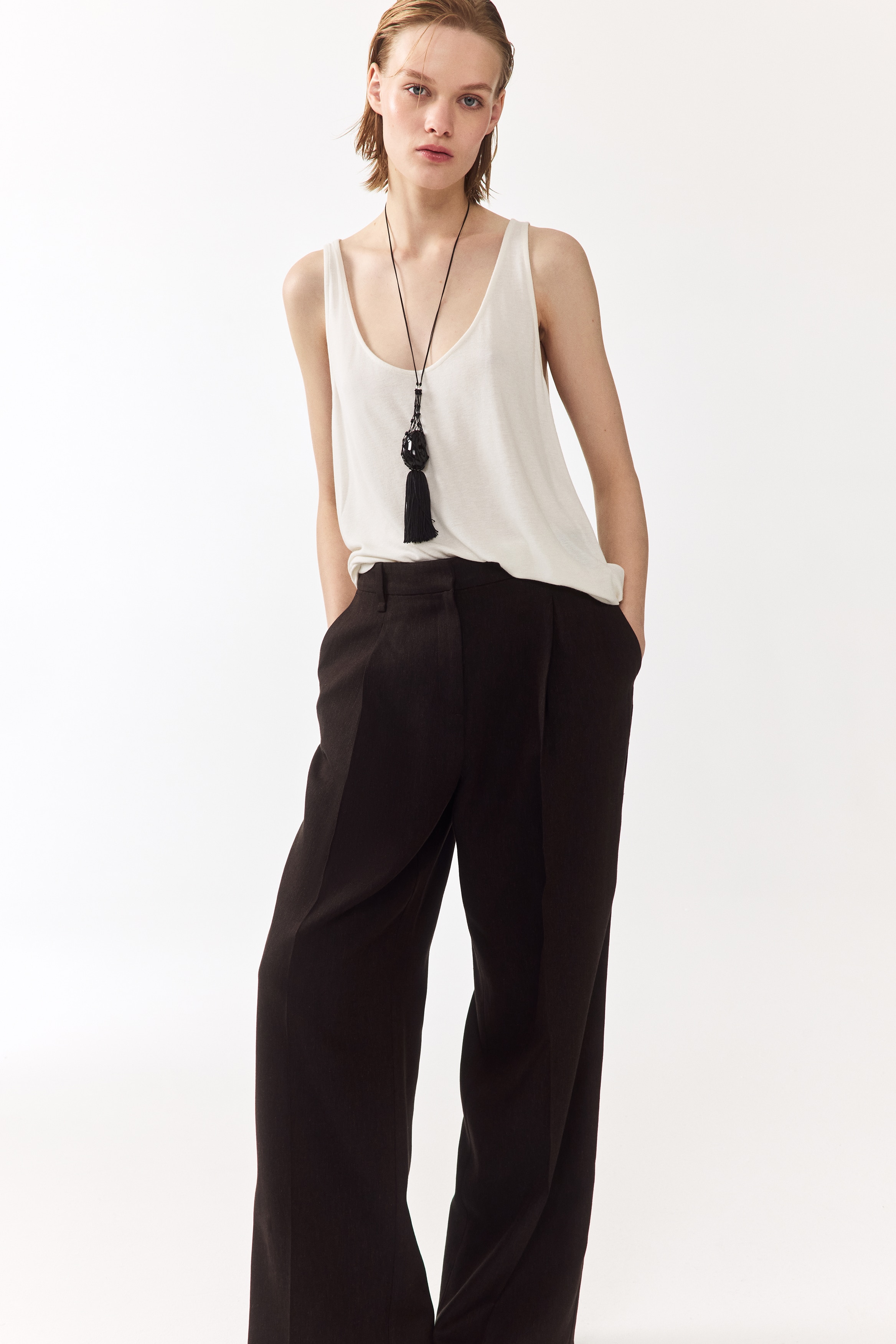 Elegante Hose aus Leinenmix