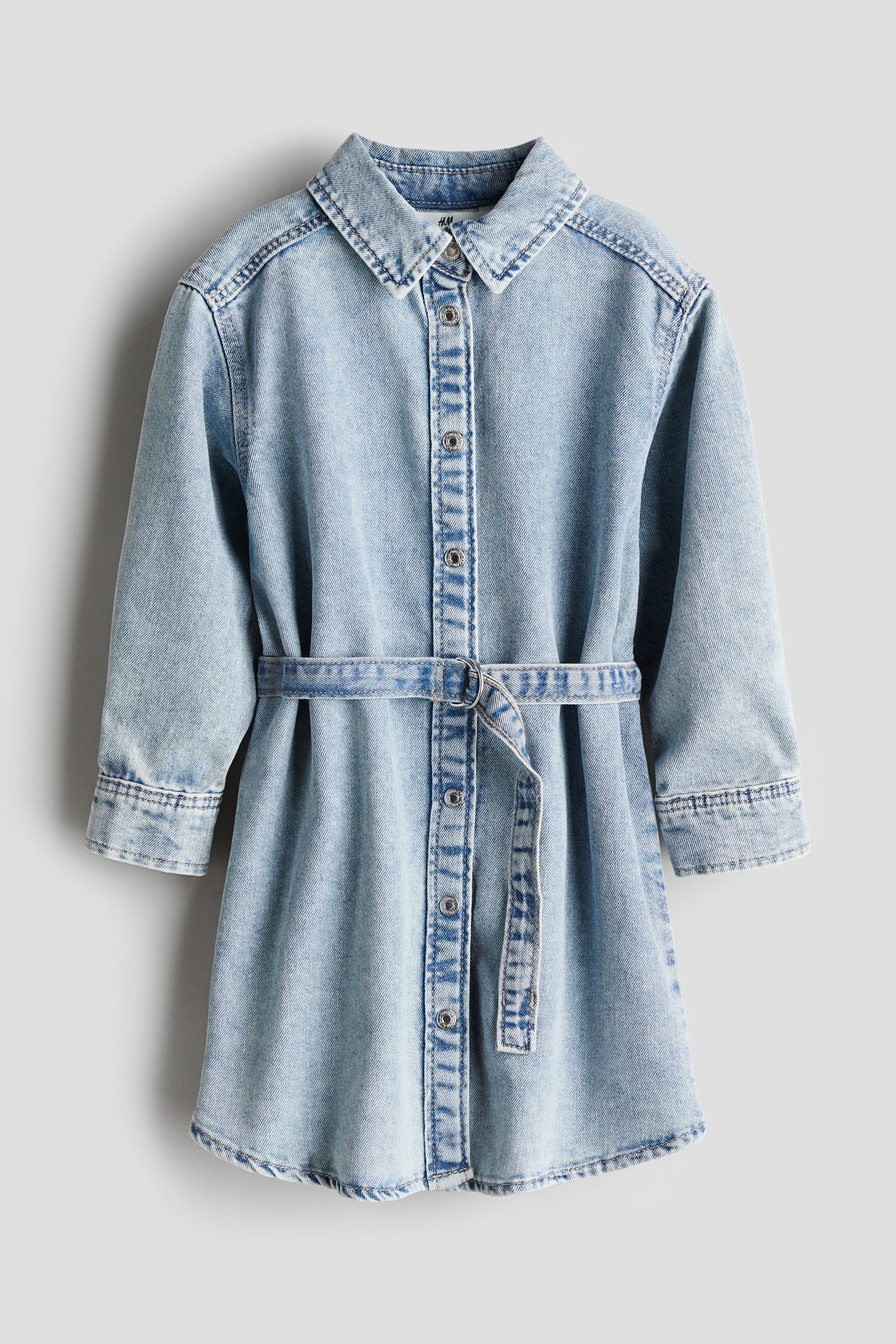 Fashion h and m denim shirt dress