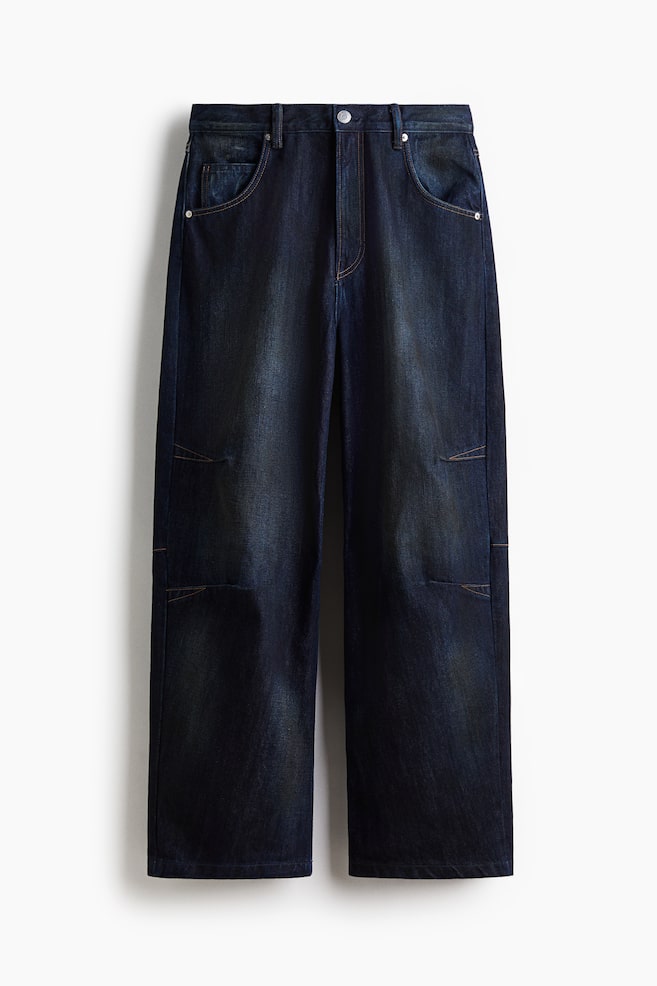 Baggy Darted Jeans - Dark denim blue/Dusty denim blue/Denim gray/Black/Light denim blue/Denim blue - 1