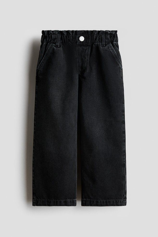 Daisy Wide Leg Paper-Bag Jeans - Washed denim black/Denim blue/Denim blue/Gray/Light denim blue/Dusty pink/floral/Light pink/Denim blue/Light dusty pink/Light pink - 1