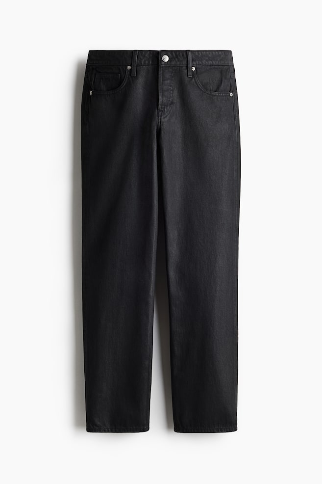 Straight Low Jeans - Zwart/coating - 1