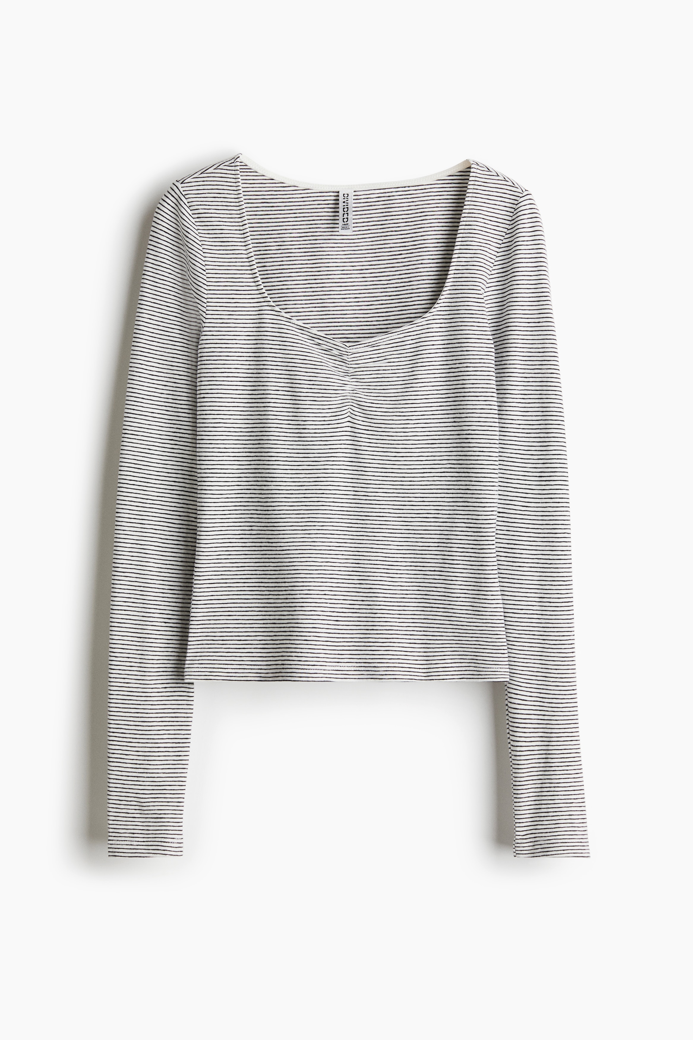 Sweetheart-neck top