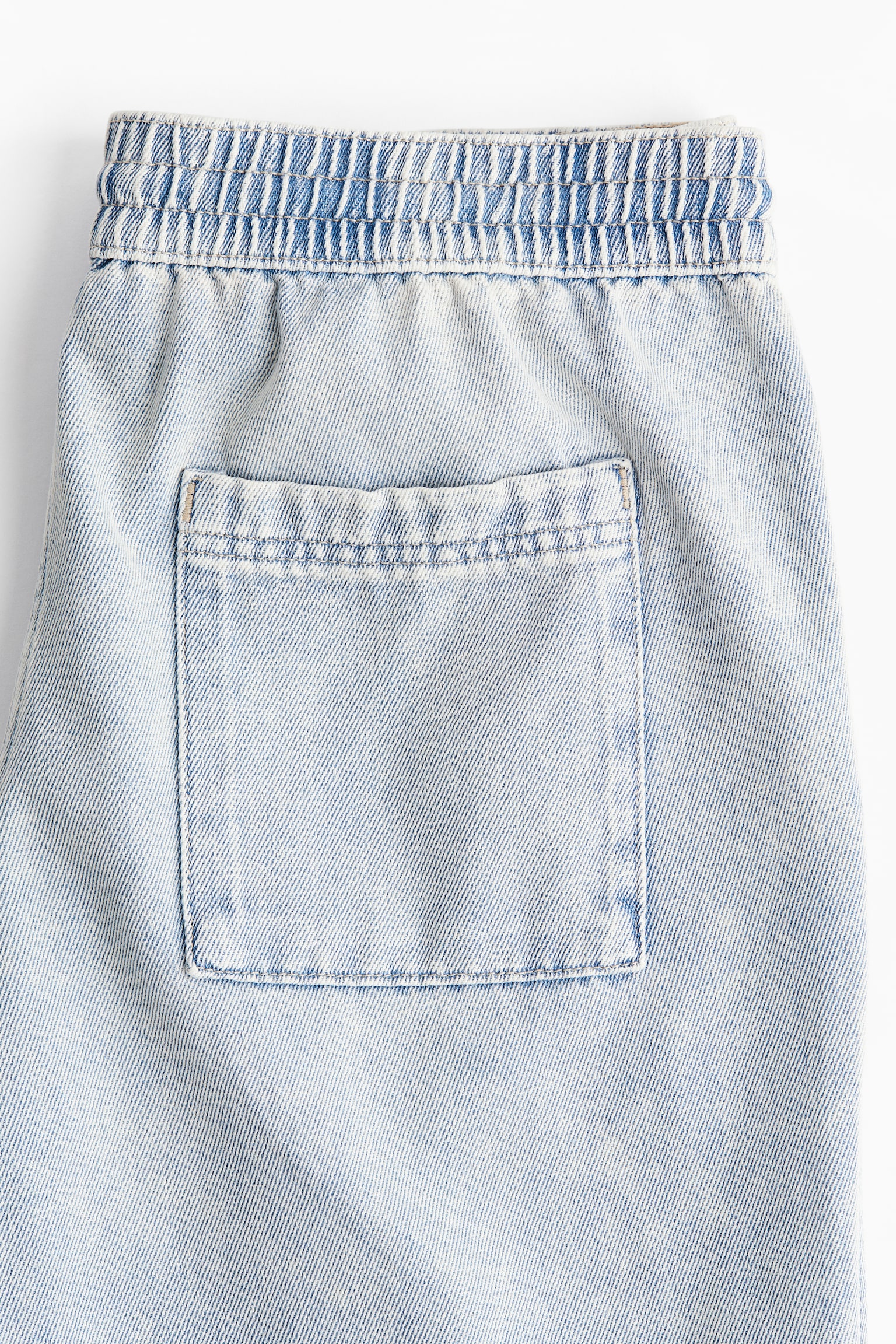Женские джинсы H&M Denim Pull-on, цвет: Светлый джинсовый синий — фото 3
