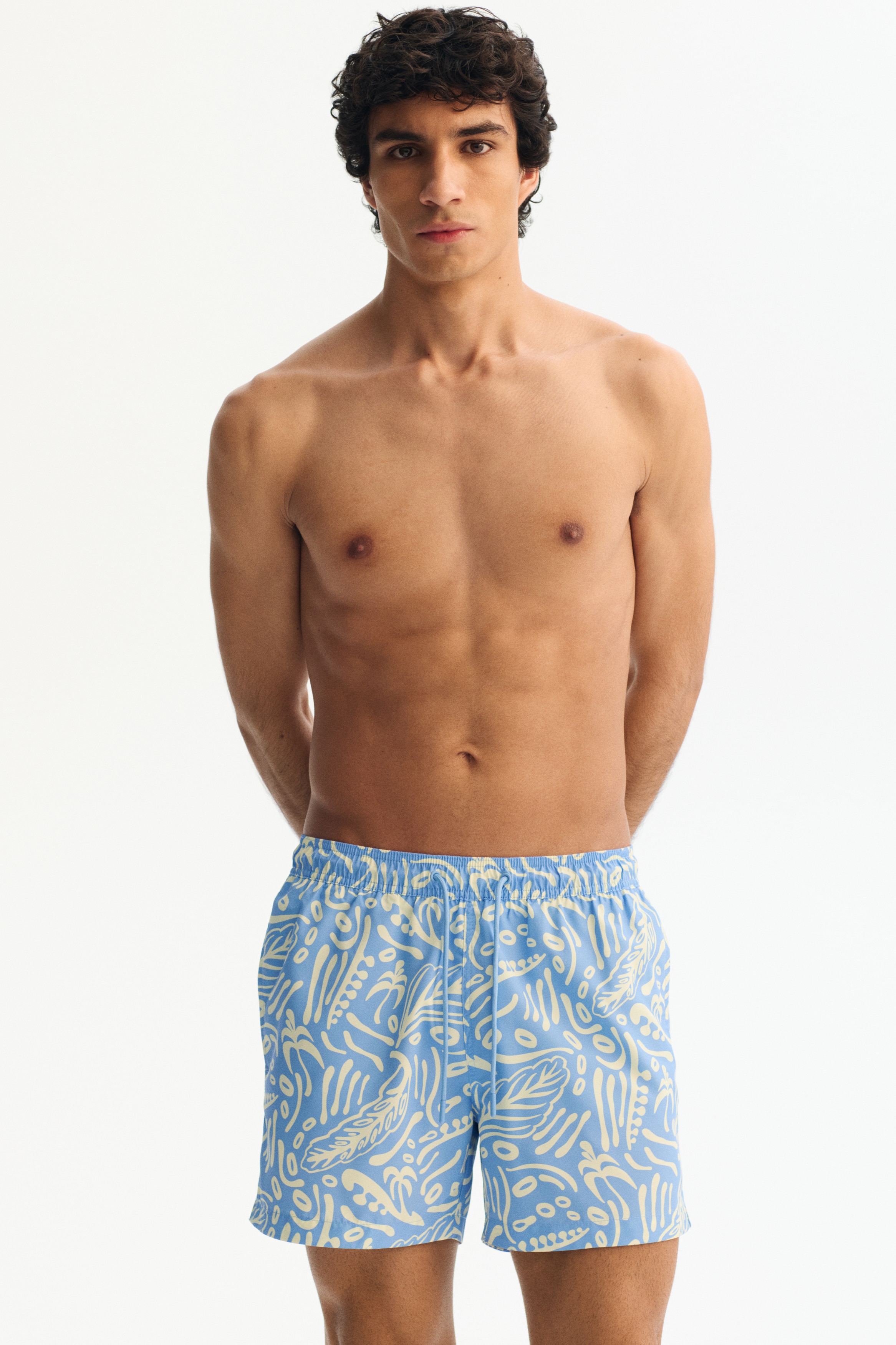 Swim Shorts - Light blue/patterned/Burgundy/patterned/Navy blue/patterned