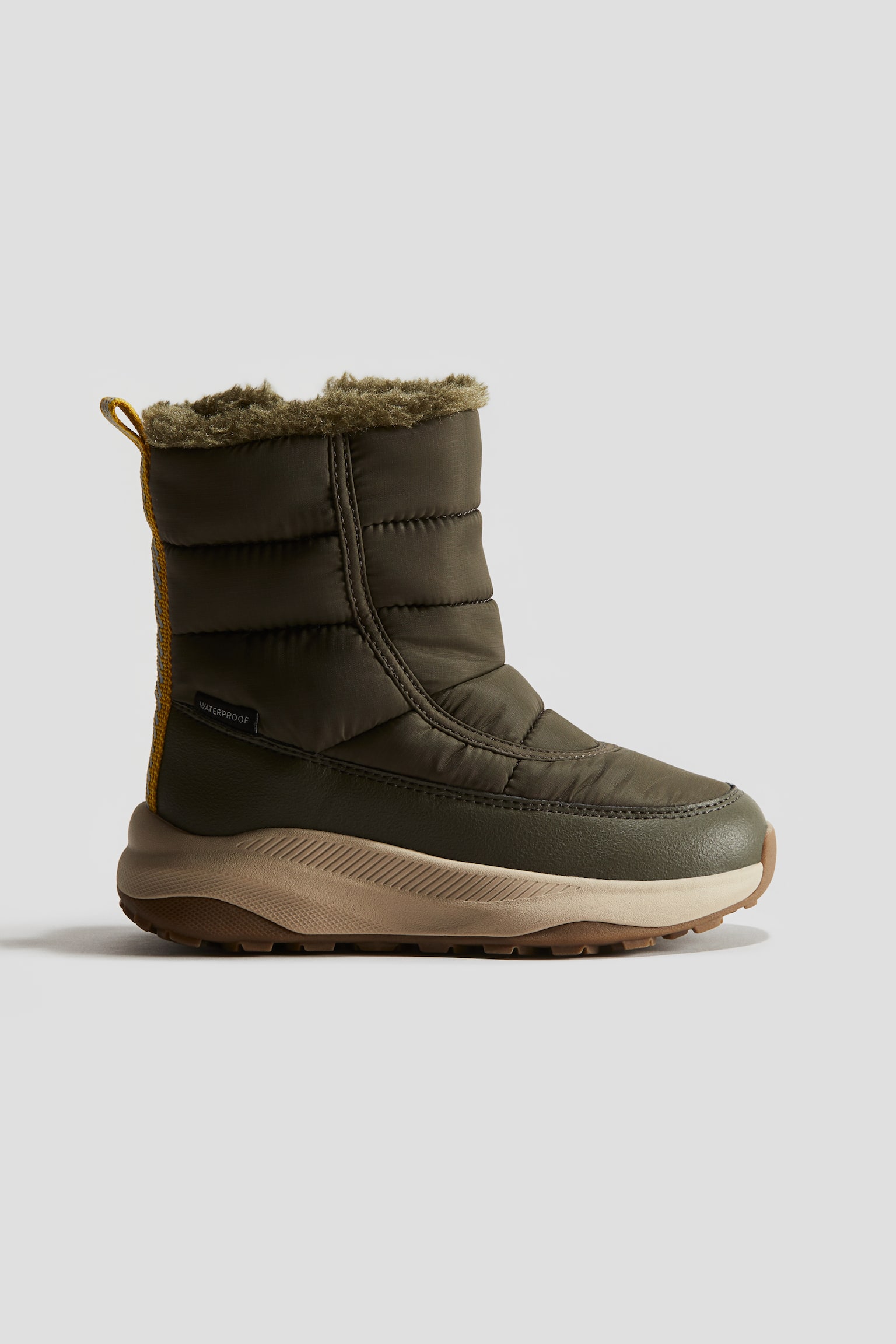 Waterproof snow boots - Khaki green/Black - 1