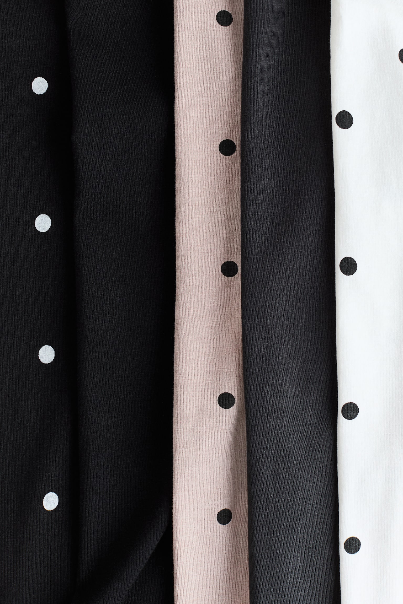5er-Pack Jerseyleggings-Weiß/Polka Dots - 2