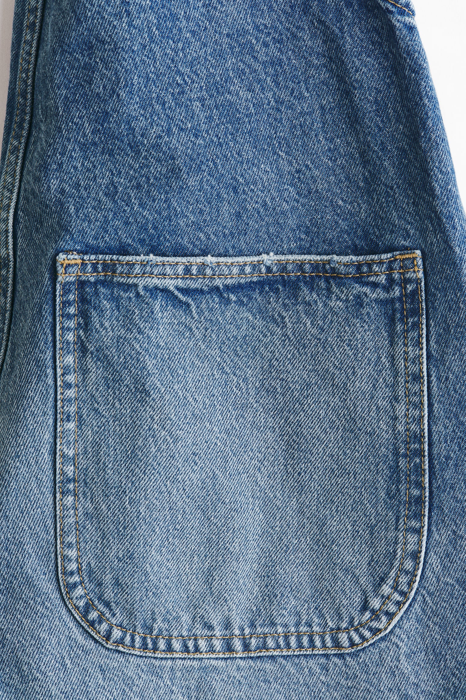 Cotton denim dungarees - Light denim blue - 7