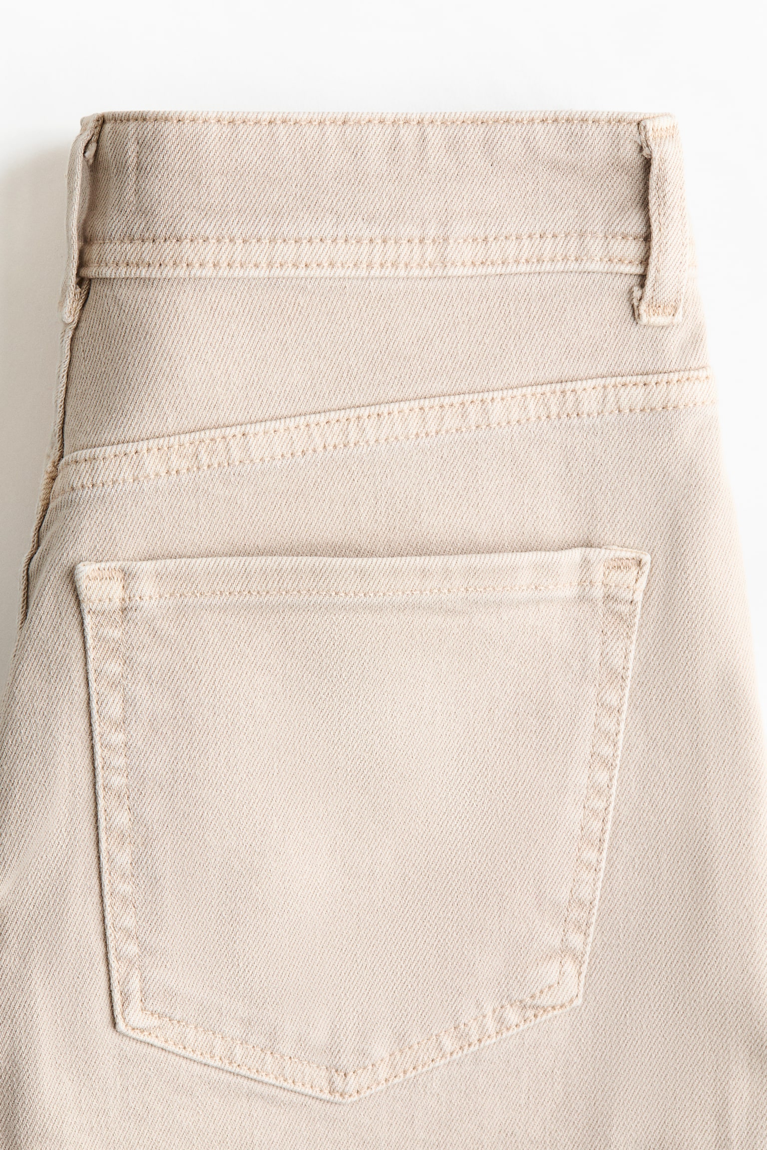 Wide High Waist Ankle Jeans - Beige/Denimblå/Vit/Mörk denimblå/Ljus denimblå - 6