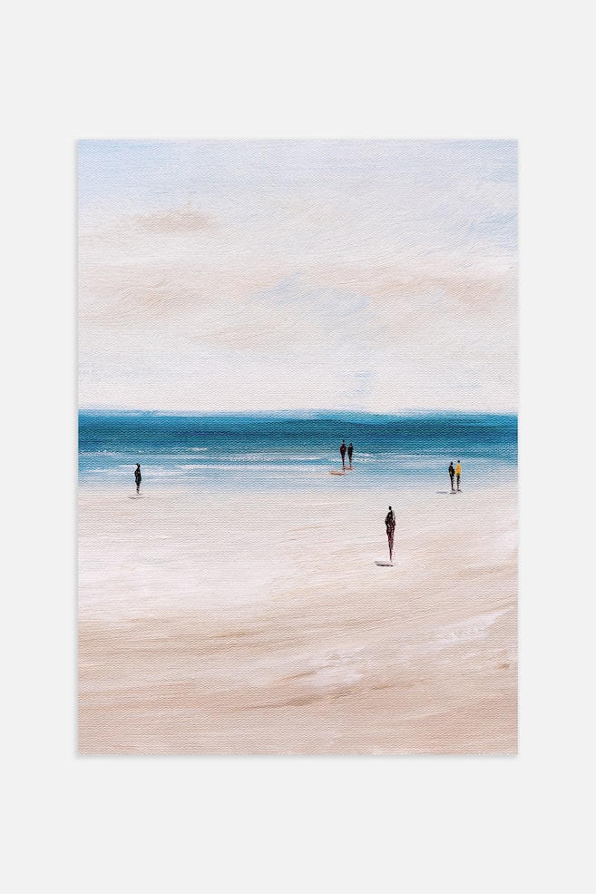 Beach Walk Poster - Marron/bleu - 1