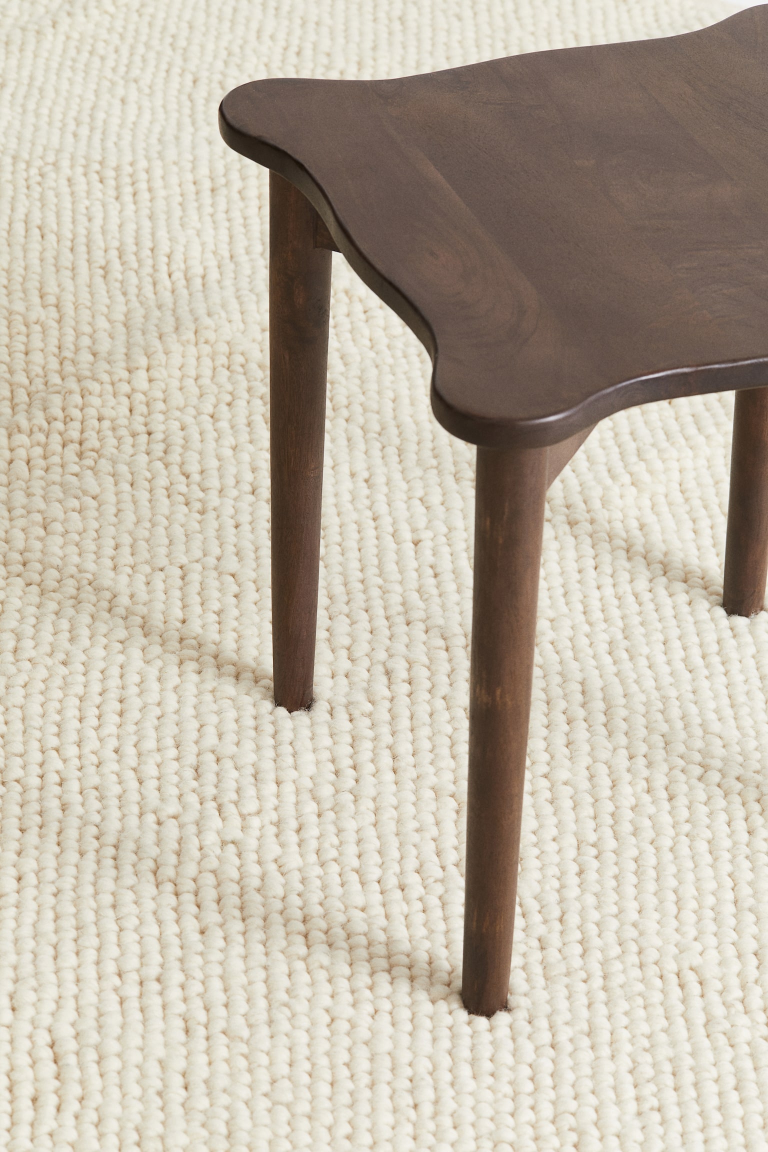 Textured-weave wool-blend rug - Light beige/Light beige - 3