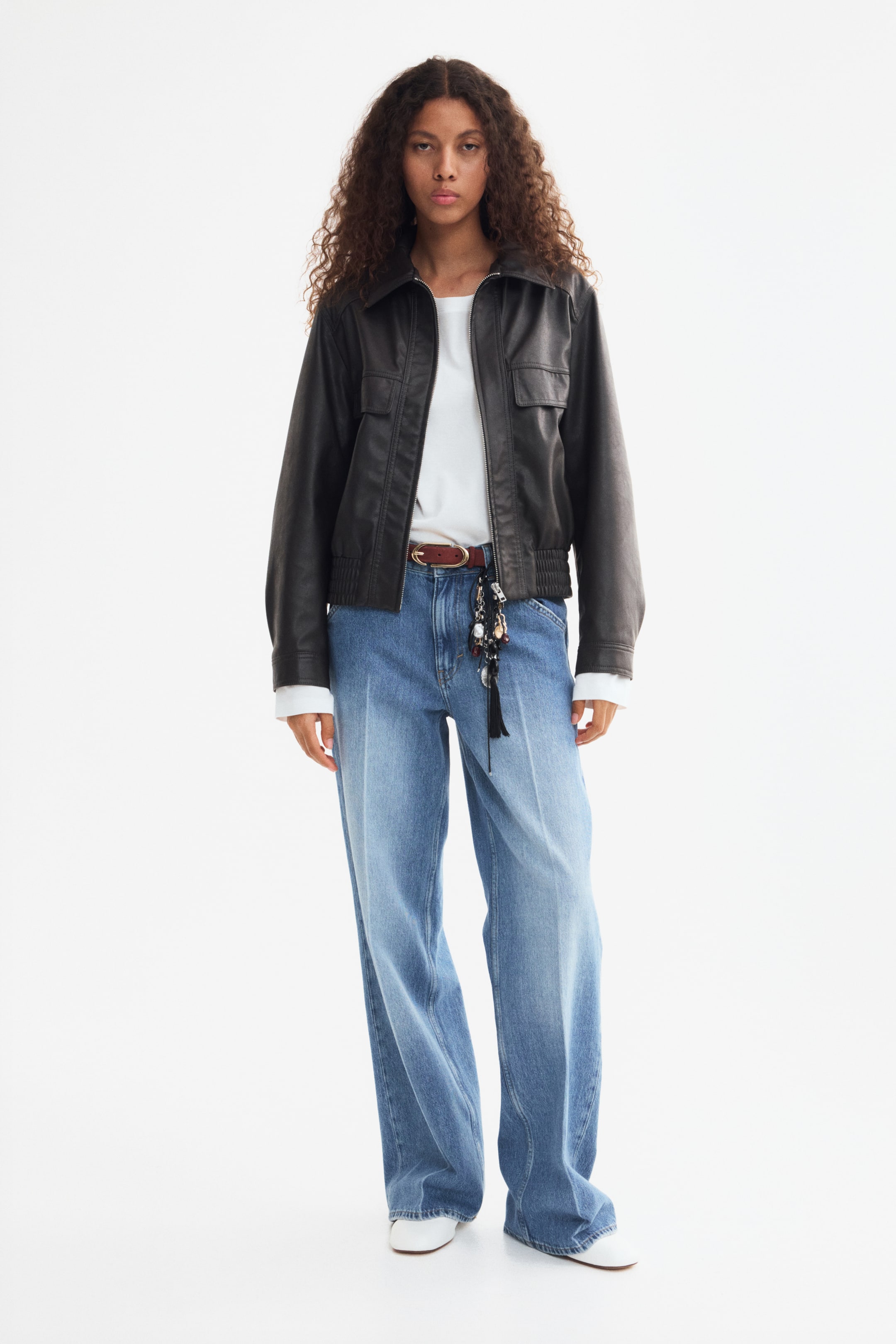 Женские куртки H&M Oversized Coated Jacket — фото 3