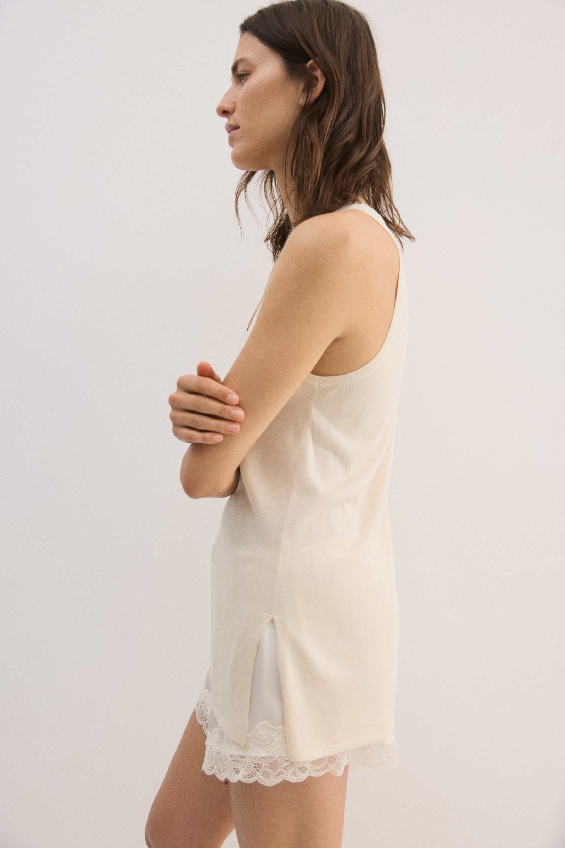 Long Fine-Knit Top