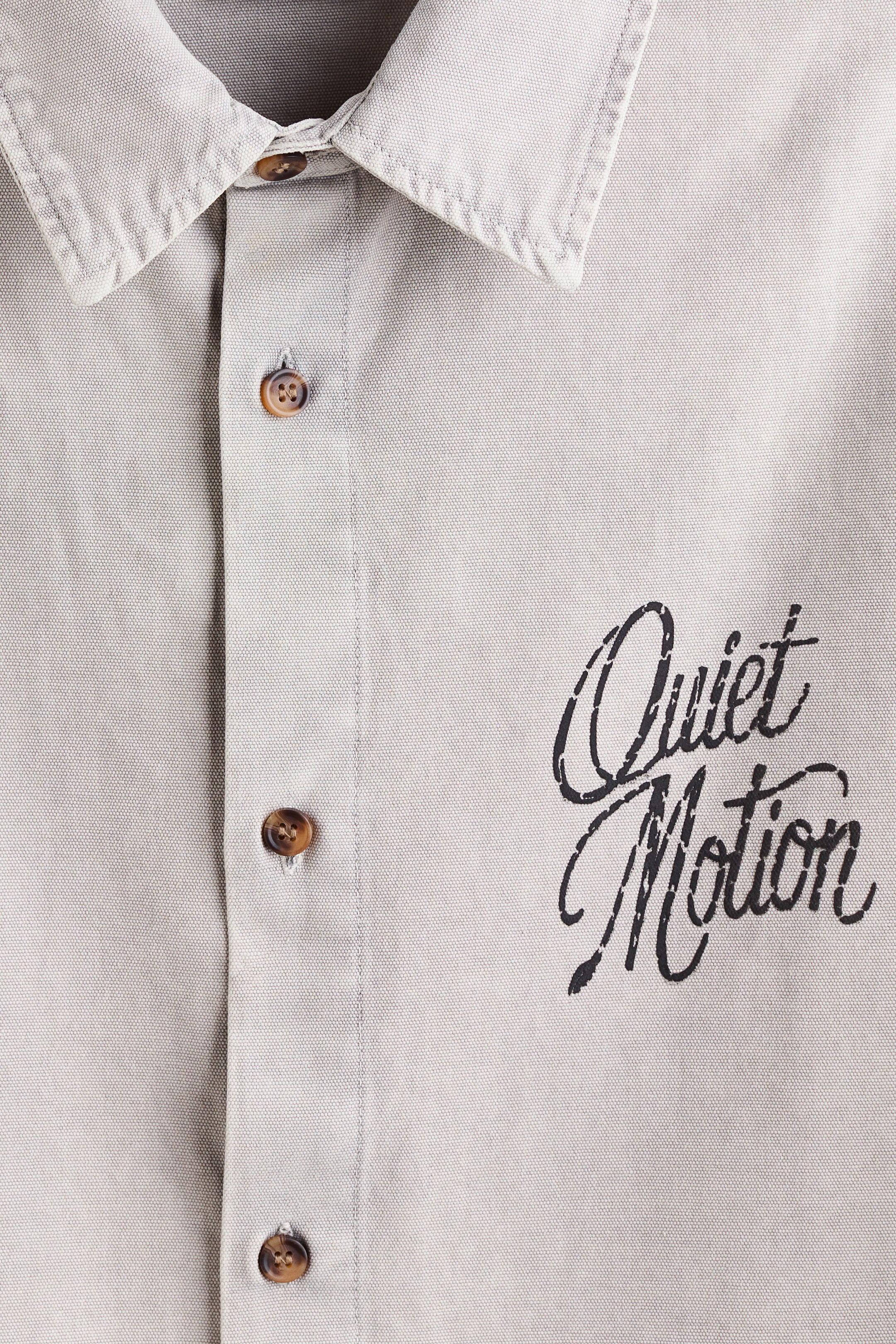 Chemise à manches courtes décontractée en coton