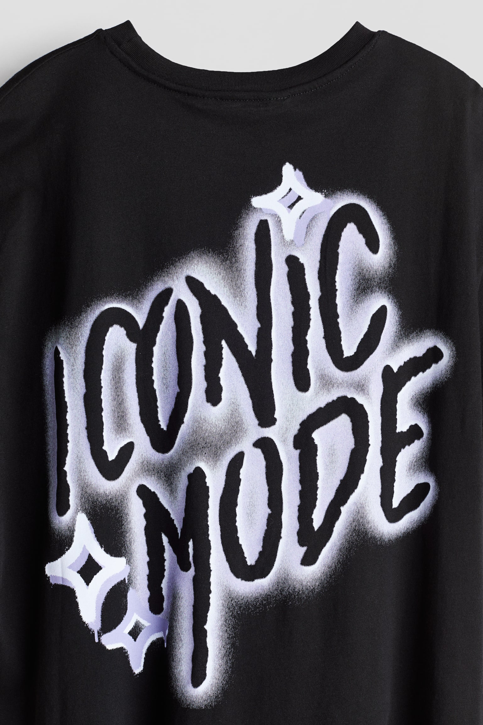 Oversized T-shirt - Black/Iconic Mode/White/Love/White/Saint-Roman - 2