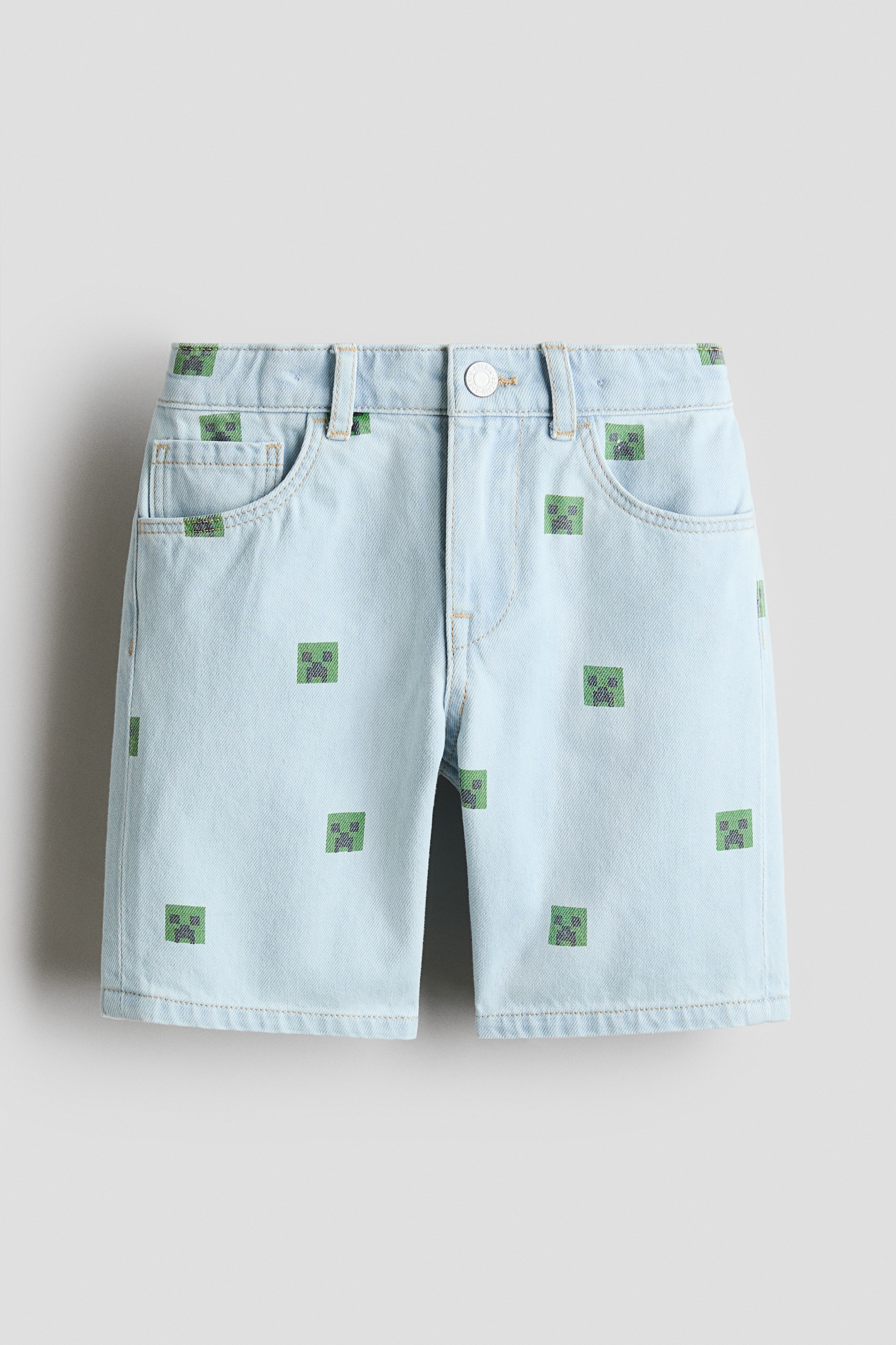 H & M - Bedruckte Jeansshorts - Blau - Kinder