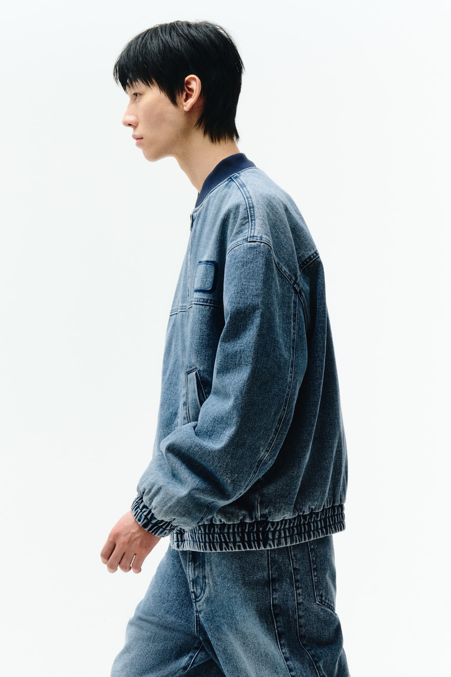 パッデッドデニムジャケット - デニムブルー/デニムブラック - 5