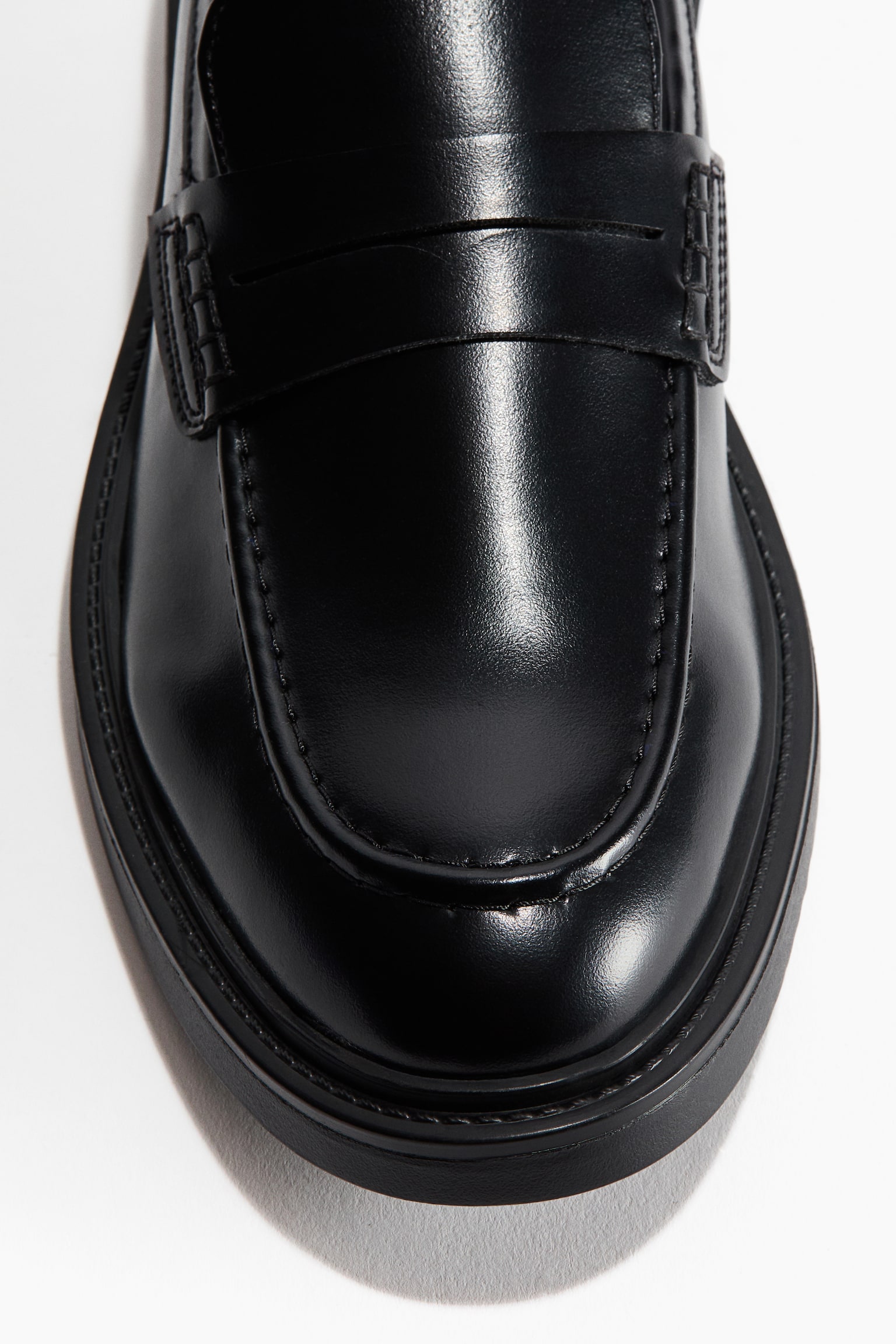 Moccasin-seam loafers - Black - 3