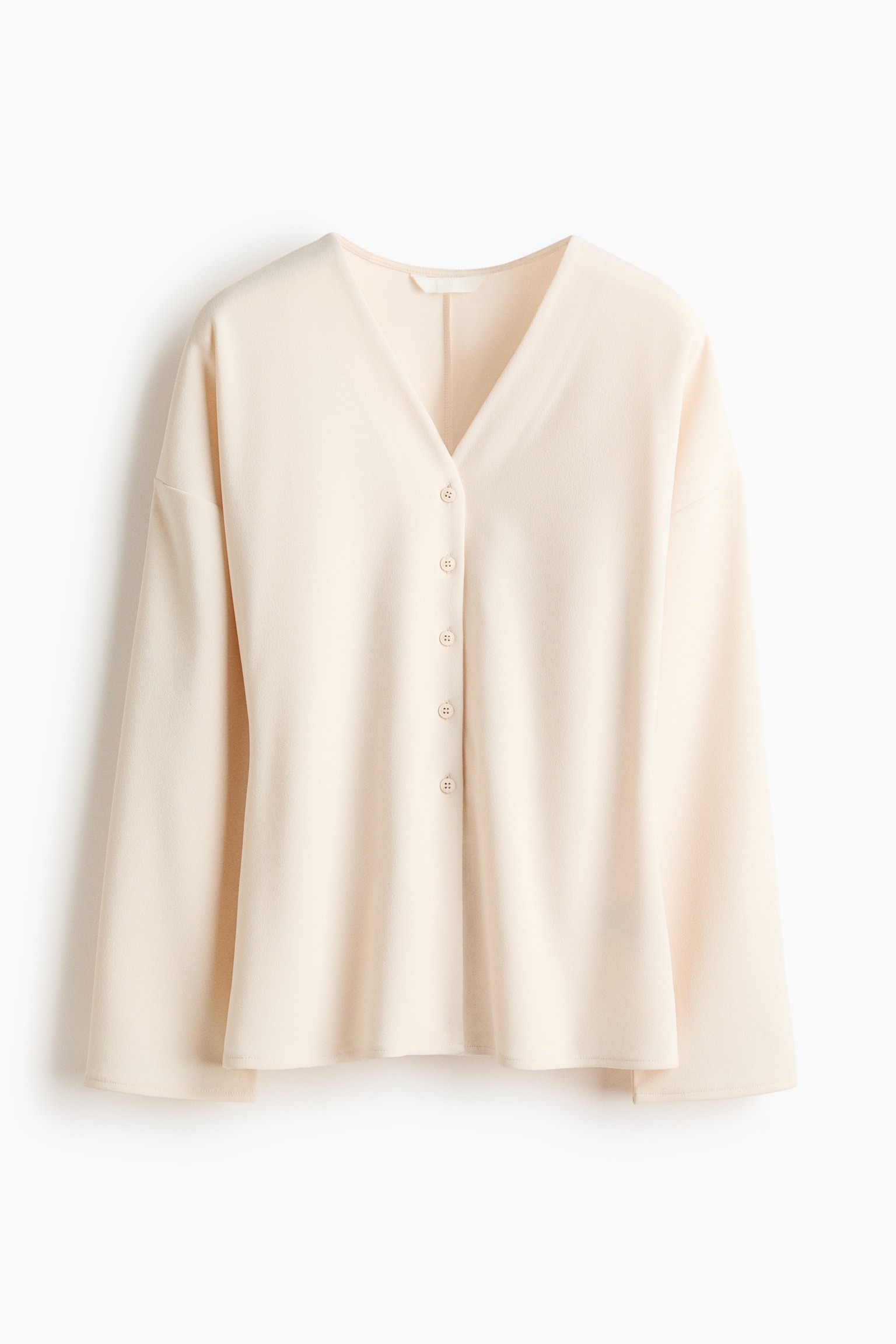 Áo cài khuy phía trước - Màu kem/Màu nâu/Màu đỏ rượu/Màu đen/Màu kem - 1