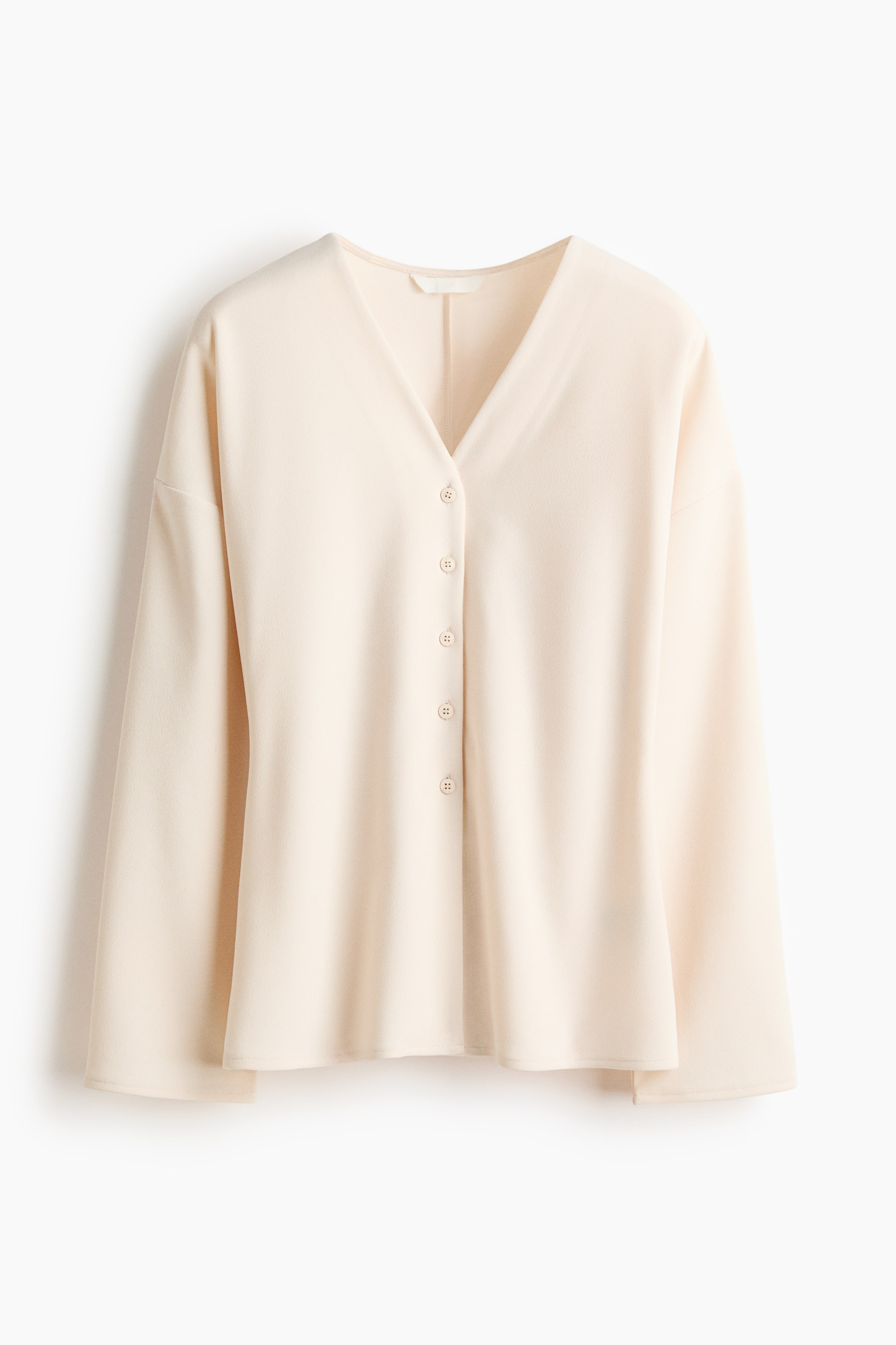 拡大画像を表示: フロントボタントップス - クリーム - レディース | H&M JP 6