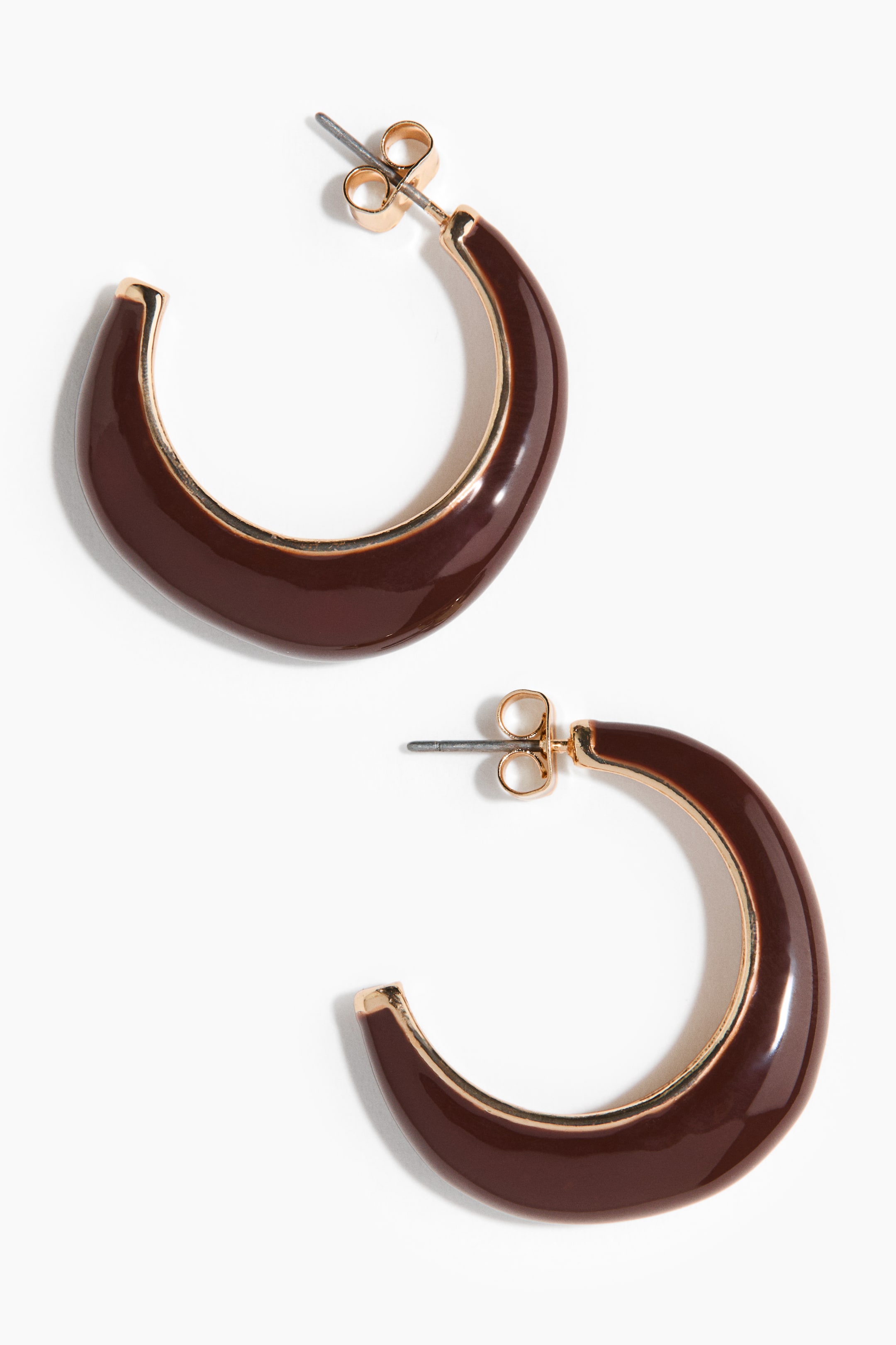 Two-Tone Hoop Earrings