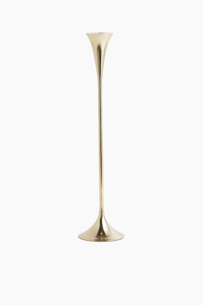 Large metal candle holder - Gold-coloured/Silver-coloured - 3