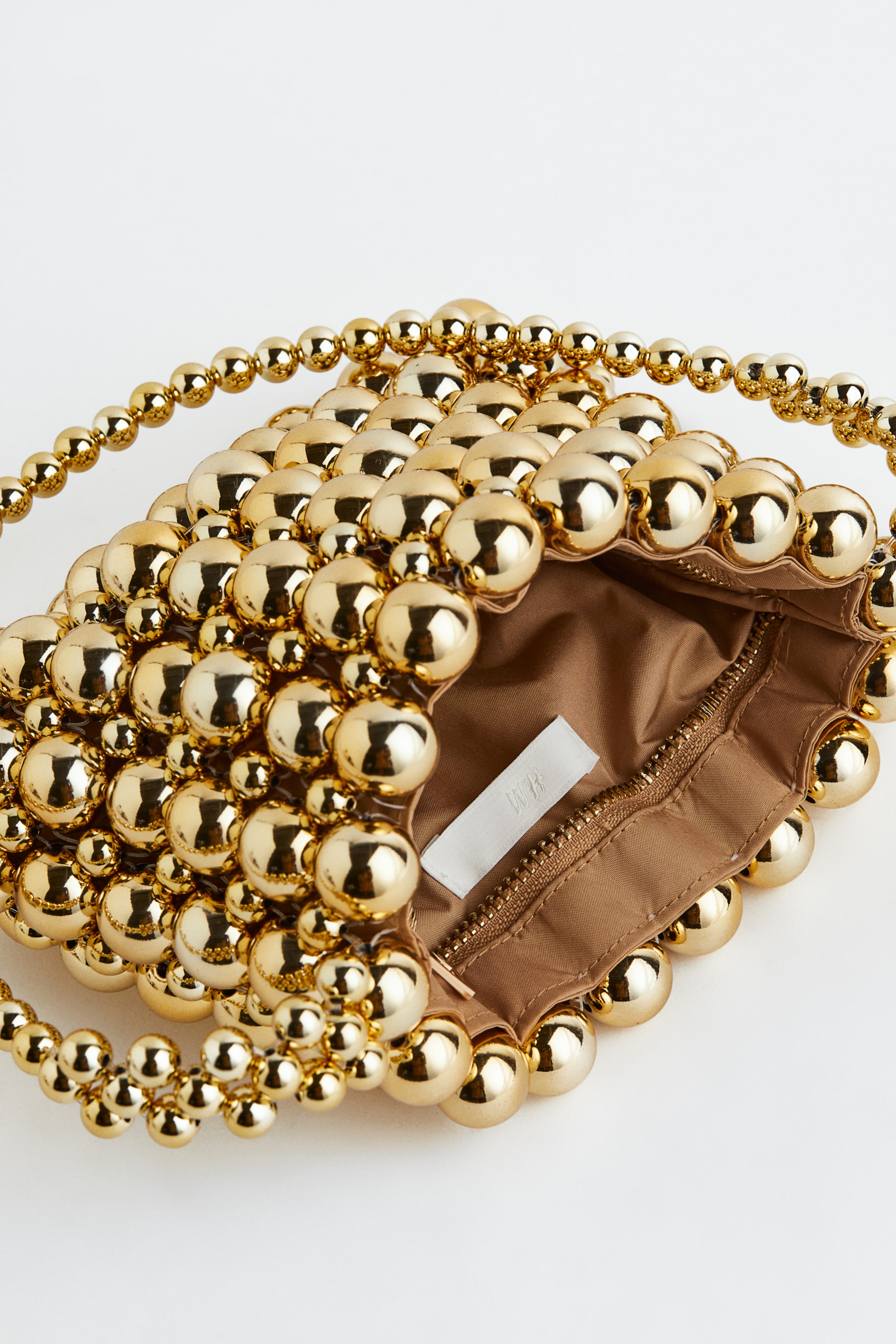 View larger image: Beaded Mini Shoulder Bag - Gold colour - Ladies | H&M AU 3