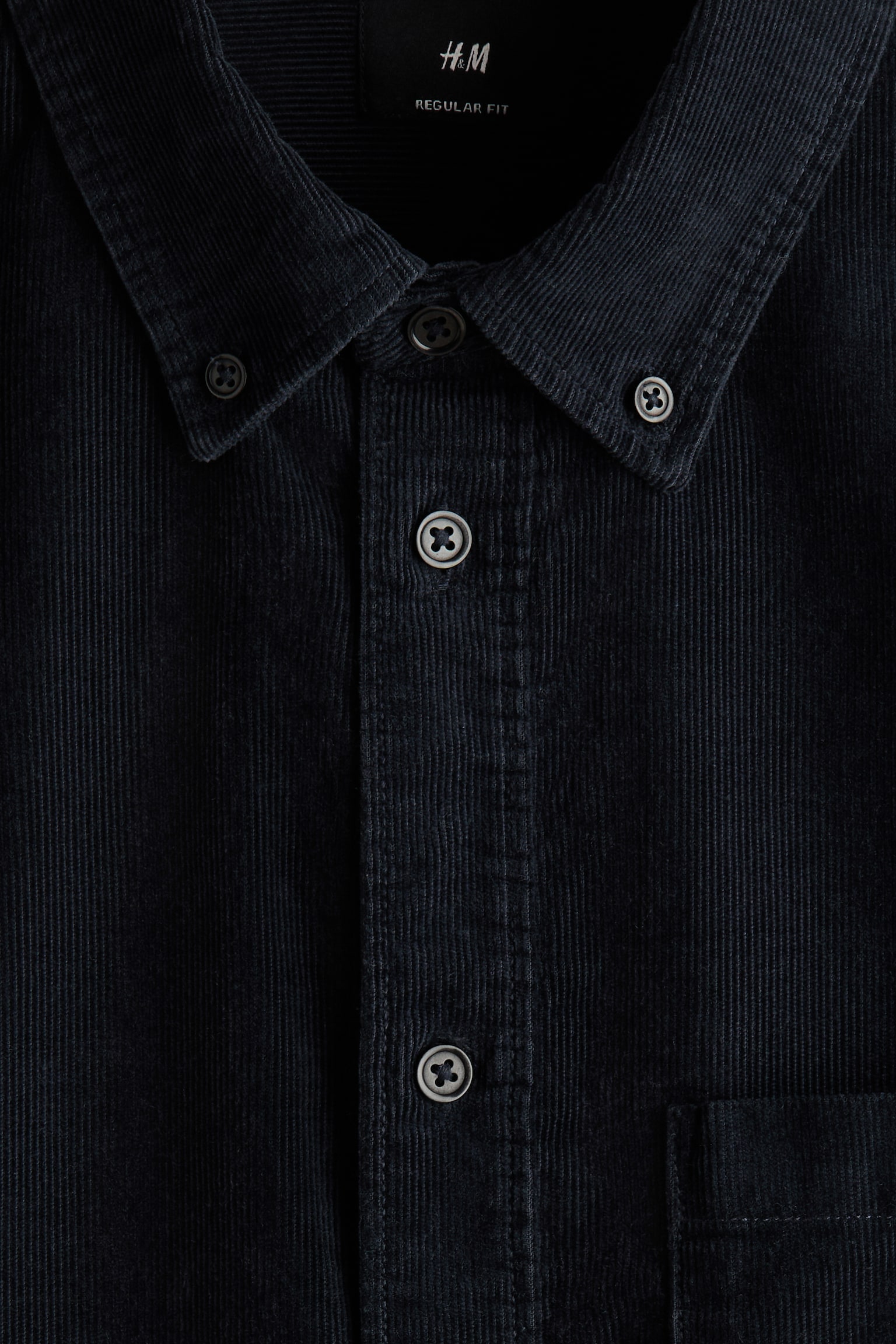 Regular Fit Corduroy shirt - Navy blue/Blue/Dark forest green/Light beige/Burgundy/Brown/Black/Khaki green - 6