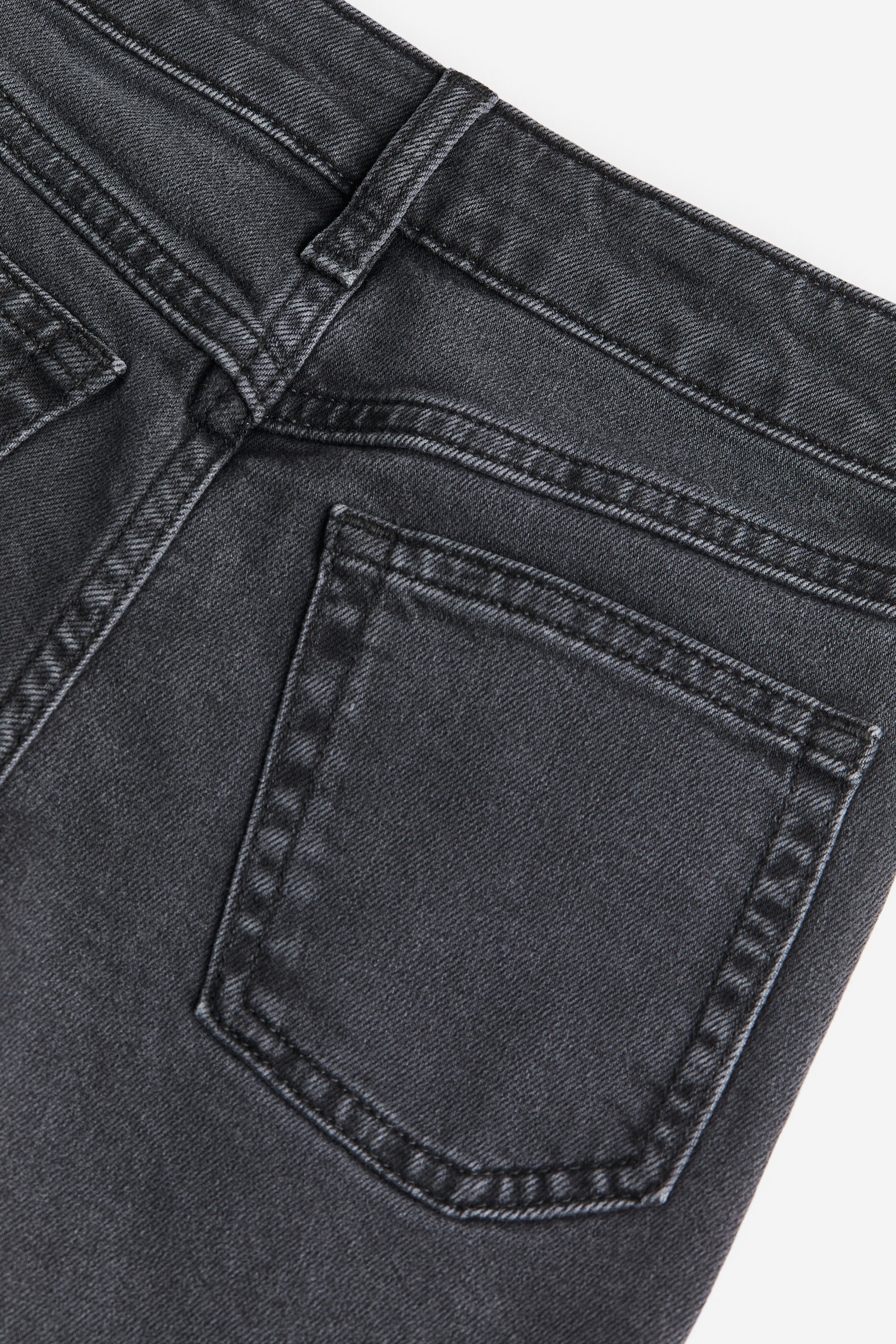 Relaxed Fit Jeans with Reinforced Knees - Black/Washed out - 3