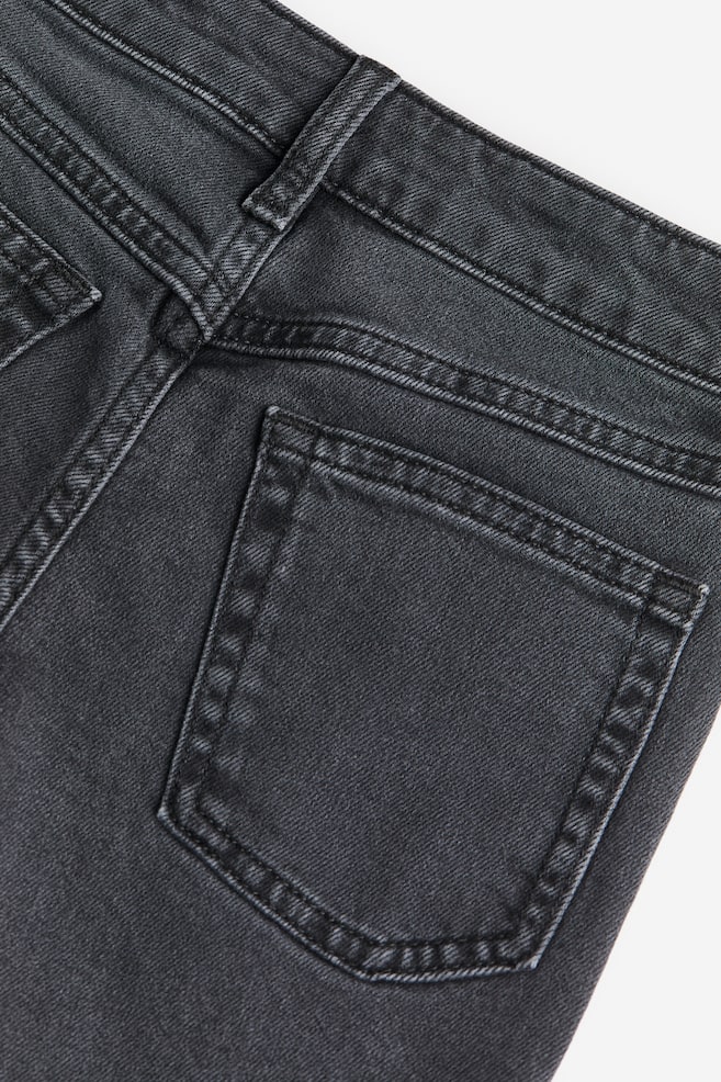 Relaxed Fit Jeans mit verstärkten Knien - Schwarz/Washed out/Denimblau - 4