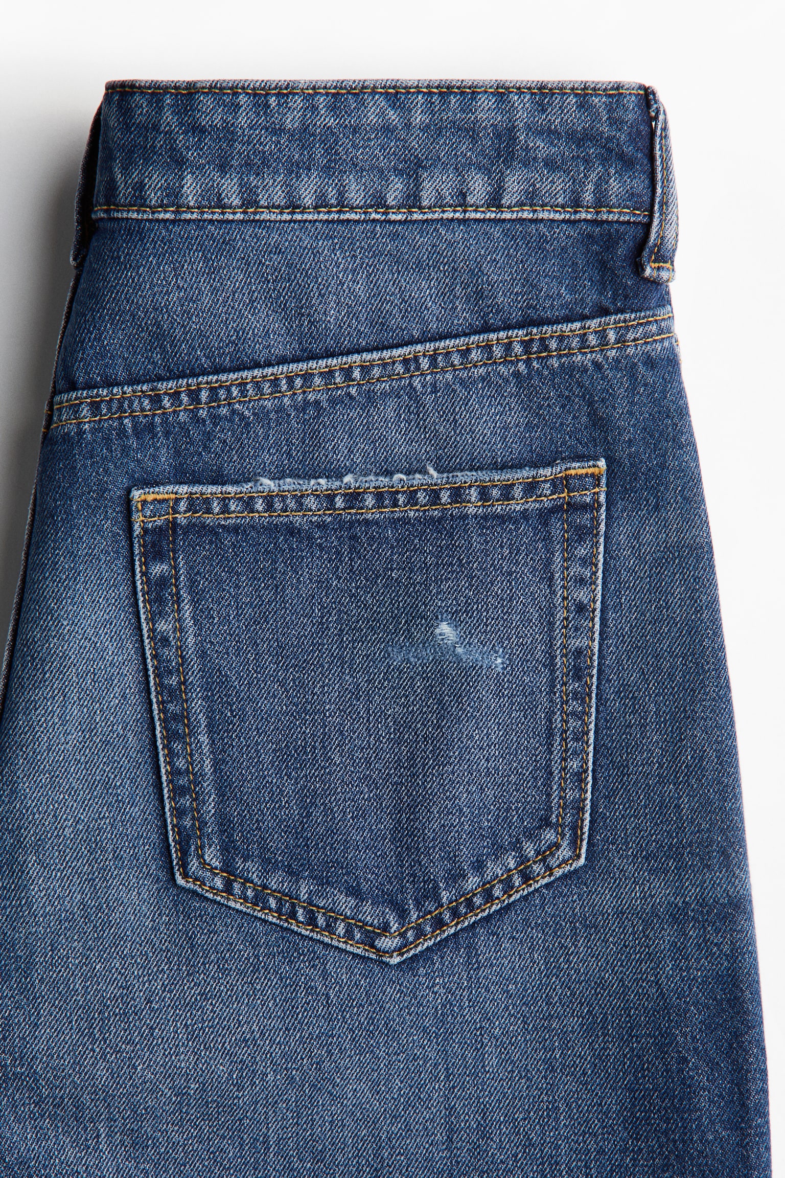 Женские шорты H&M Denim Bermuda, цвет: Джинсовый синий — фото 6
