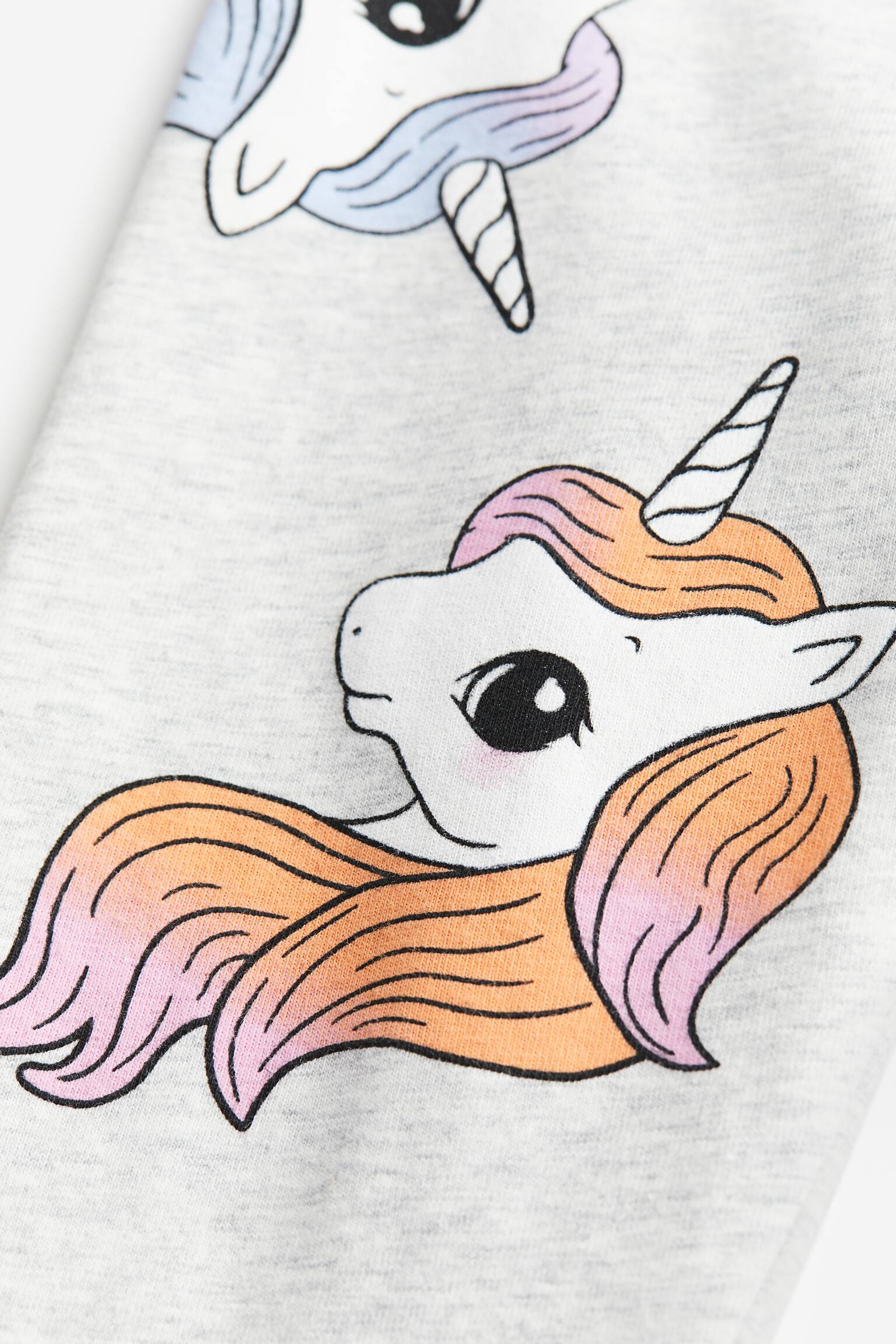 Quần legging - Màu xám nhạt đốm/Ngựa một sừng - 2