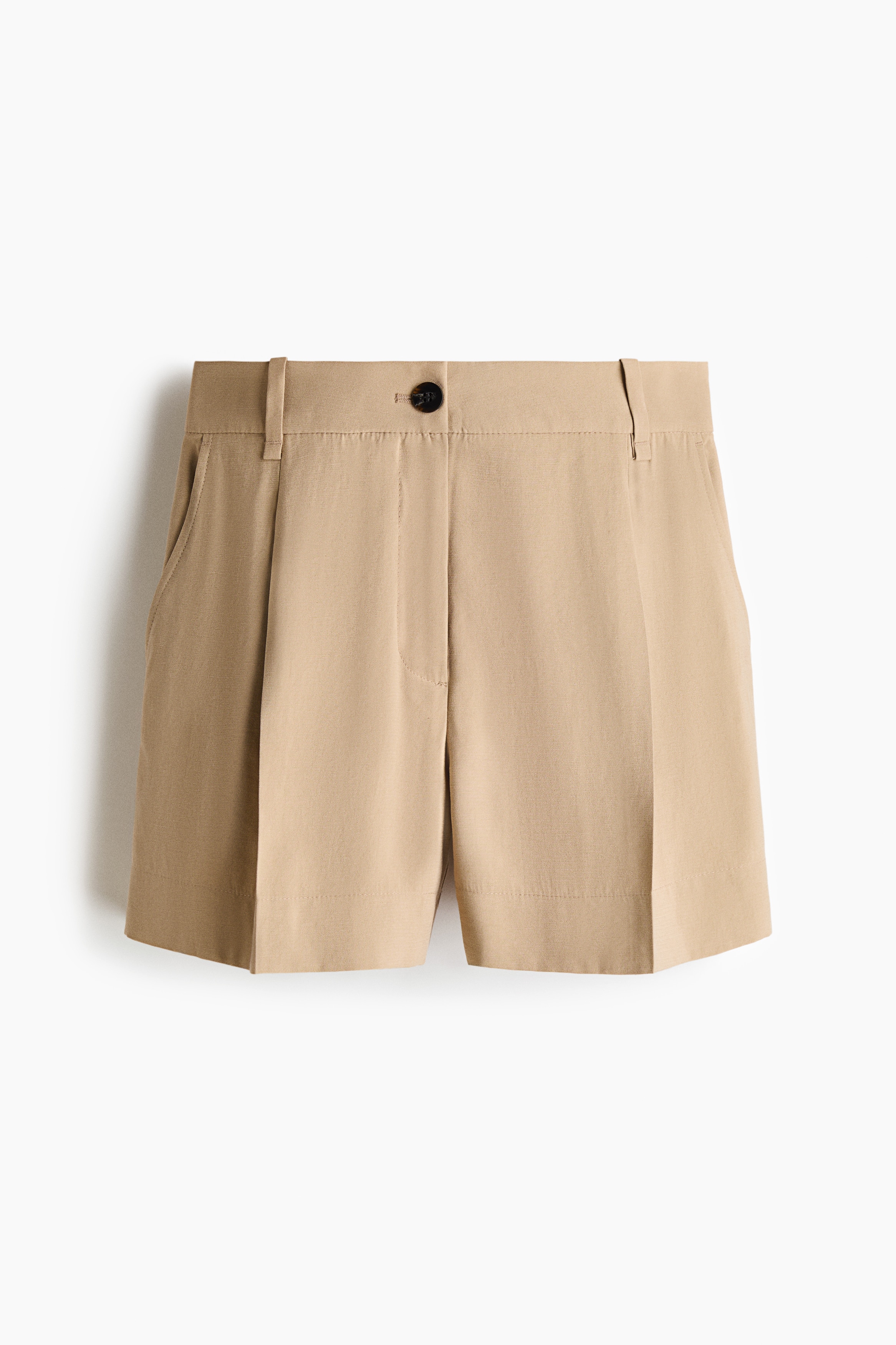 Dress Shorts - Beige/Black/White