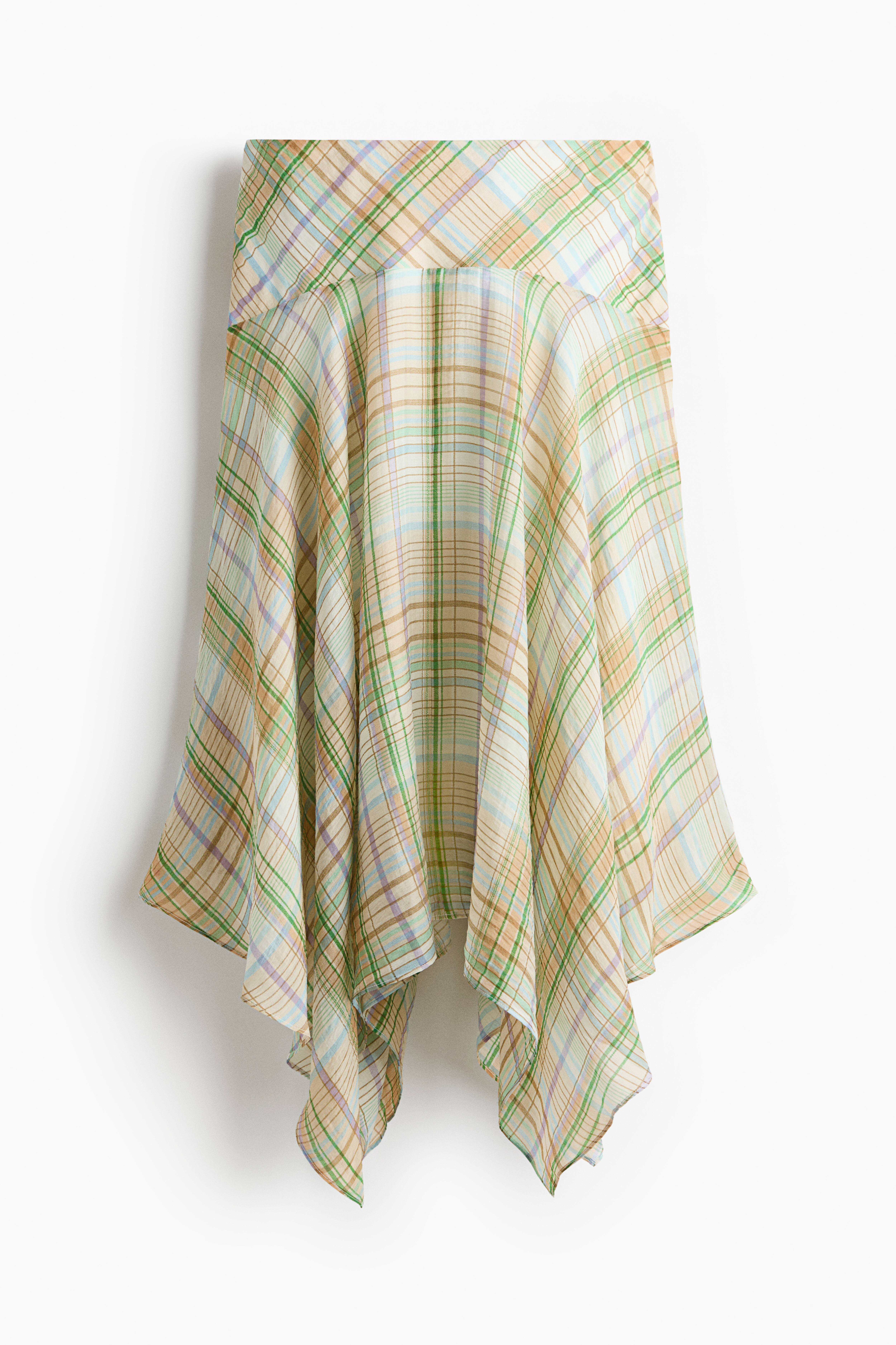 Lyocell-Blend Handkerchief Skirt