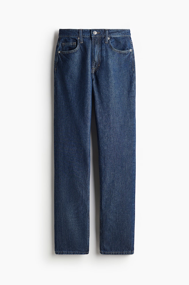 Straight High Jeans - Denimblauw/Licht denimblauw/Licht denimblauw - 1