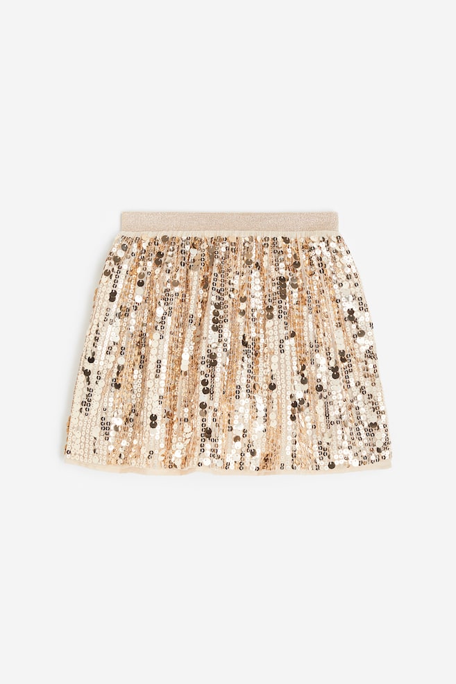 Sequined skirt - Gold-coloured - 1