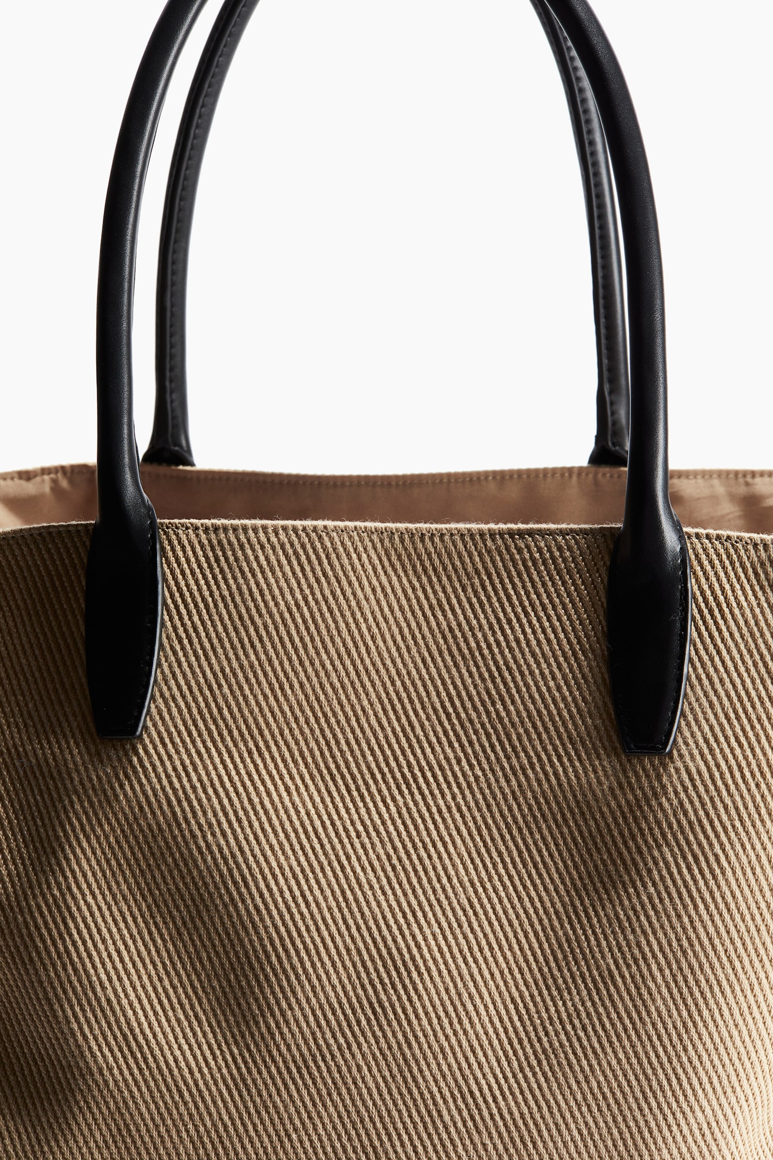 Large shopper - Beige/Black - 3