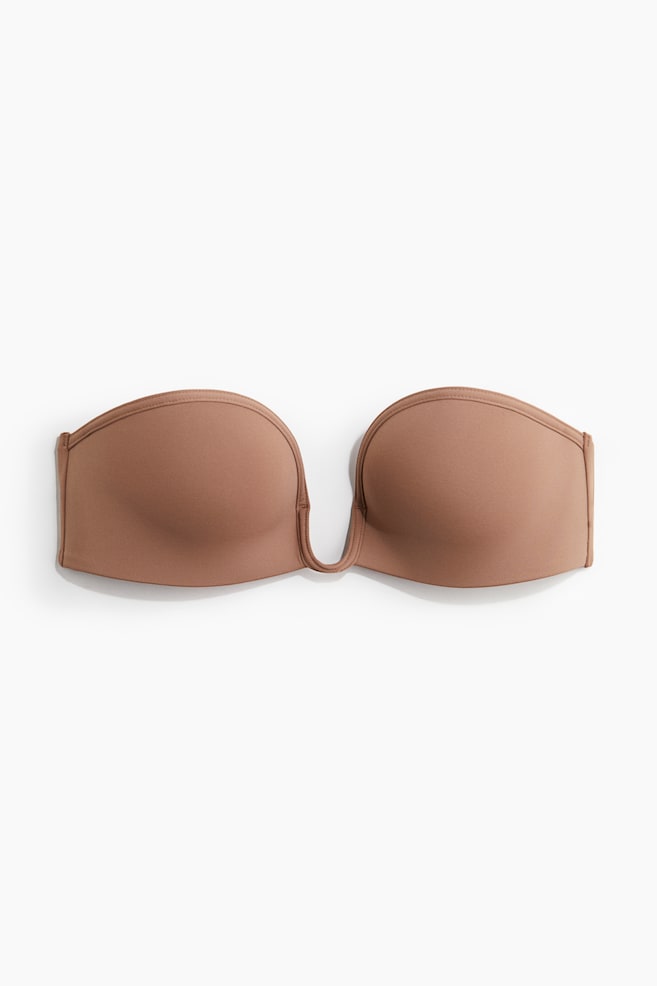 Non-wired push-up balconette bra - Dark beige/White/Black/Beige - 1